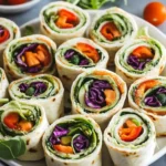 Rainbow Veggie Pinwheels