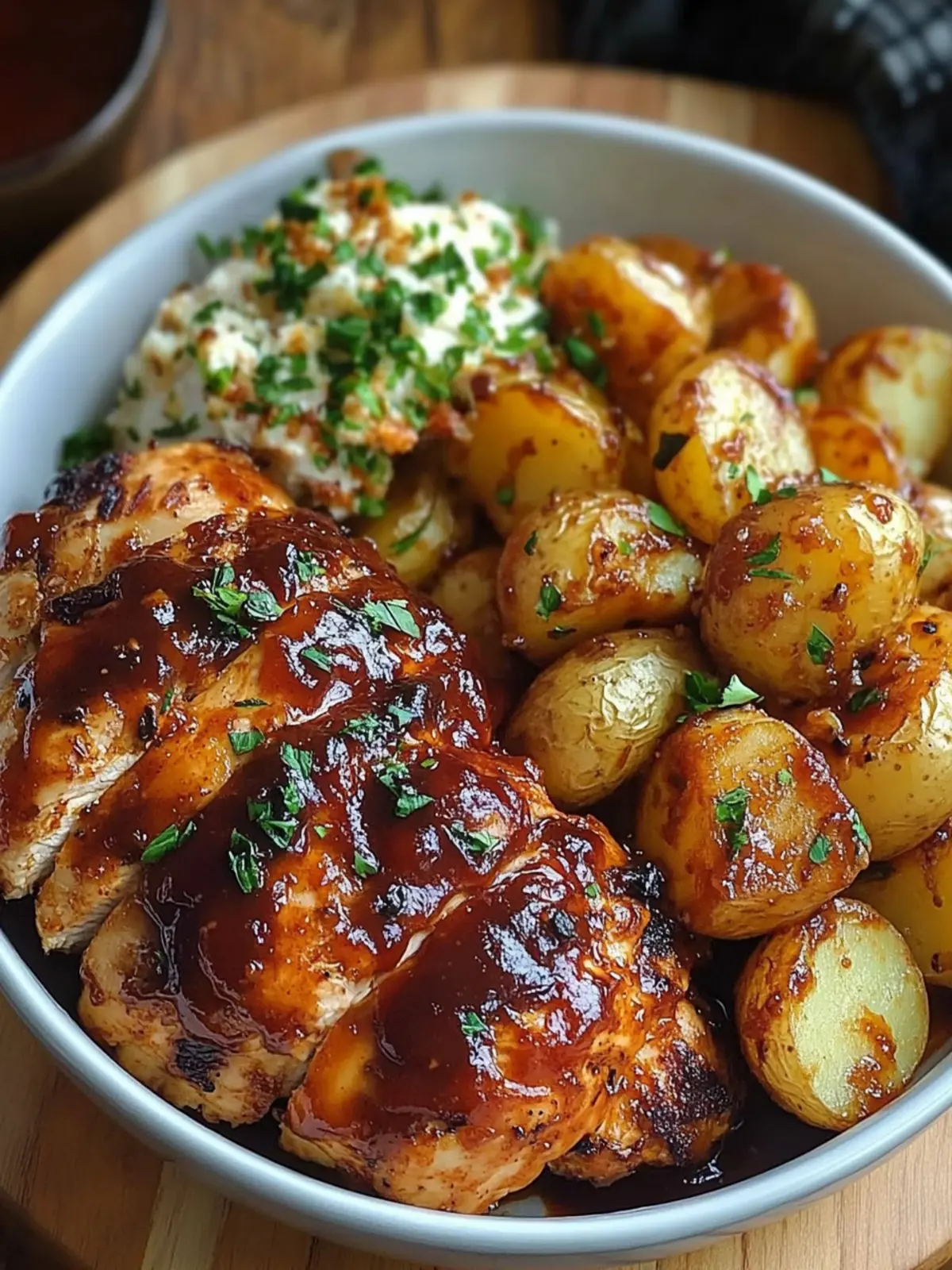 Honey BBQ Chicken Potatoes