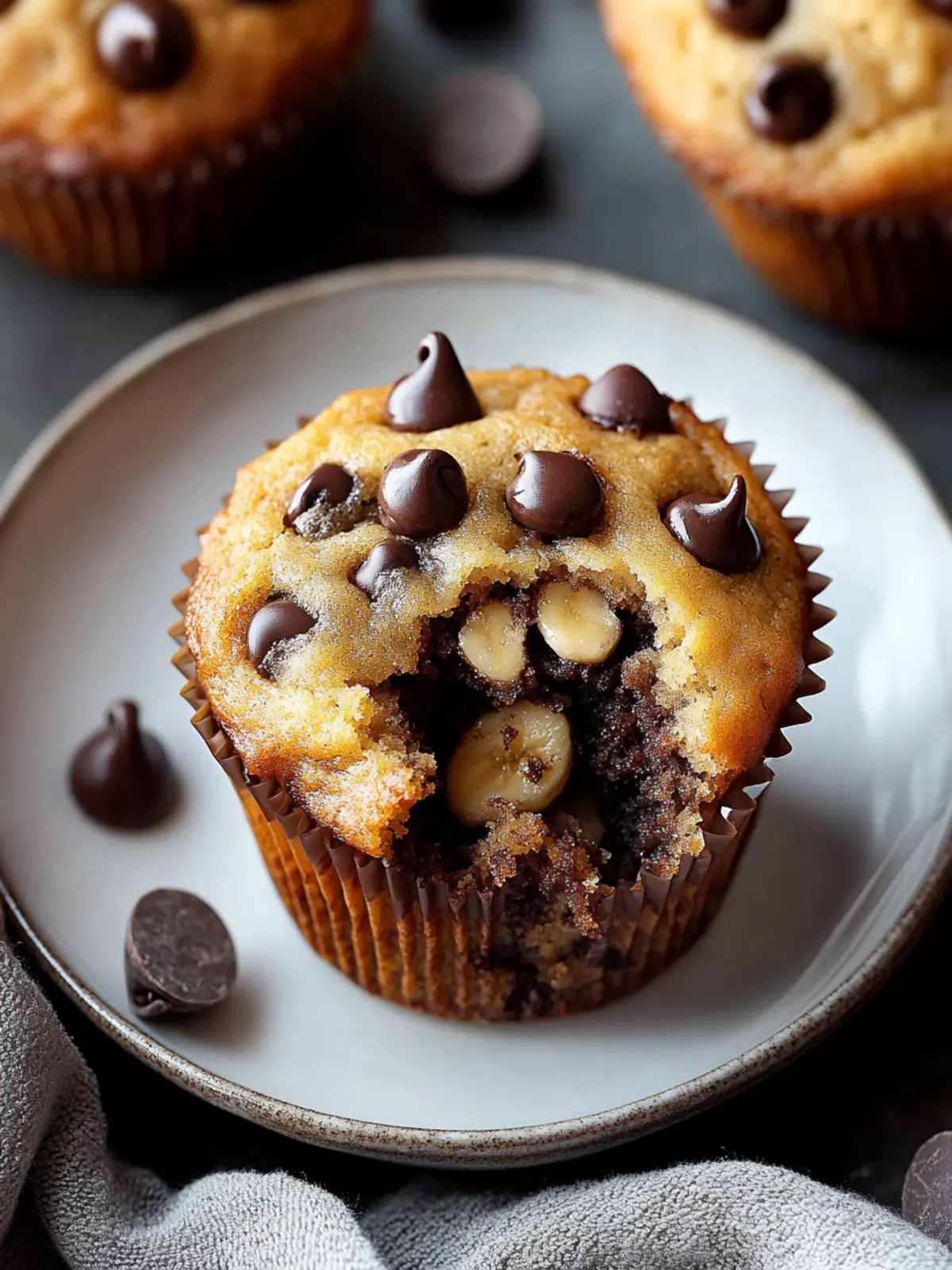Banana Chocolate Chip Muffins