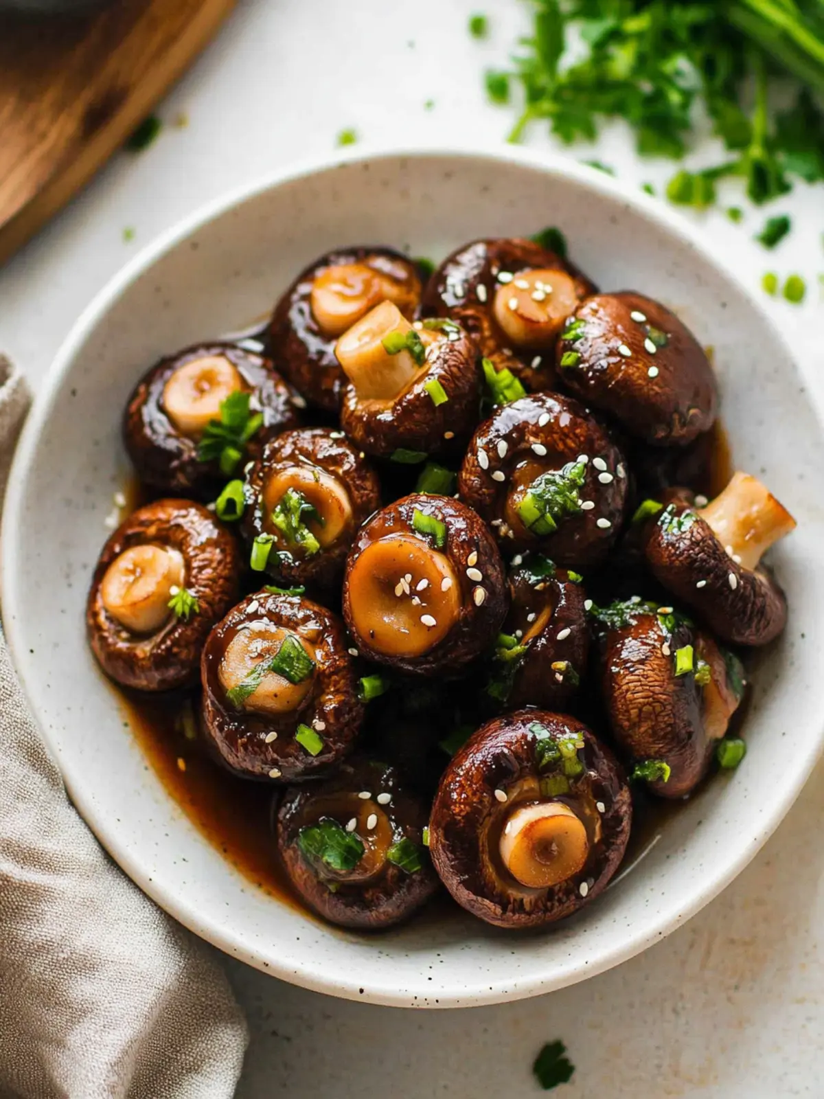 Miso Mushrooms (with Soy Sauce)