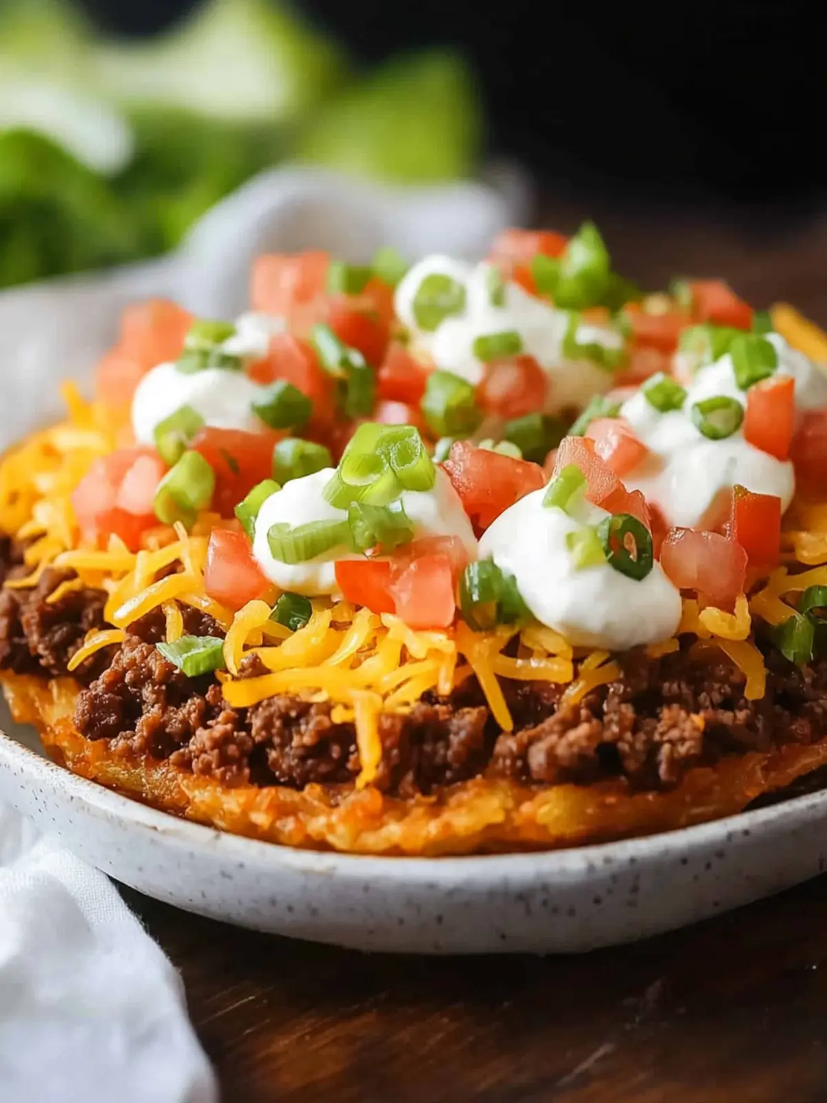 Beef Taco Hash Brown Recipe