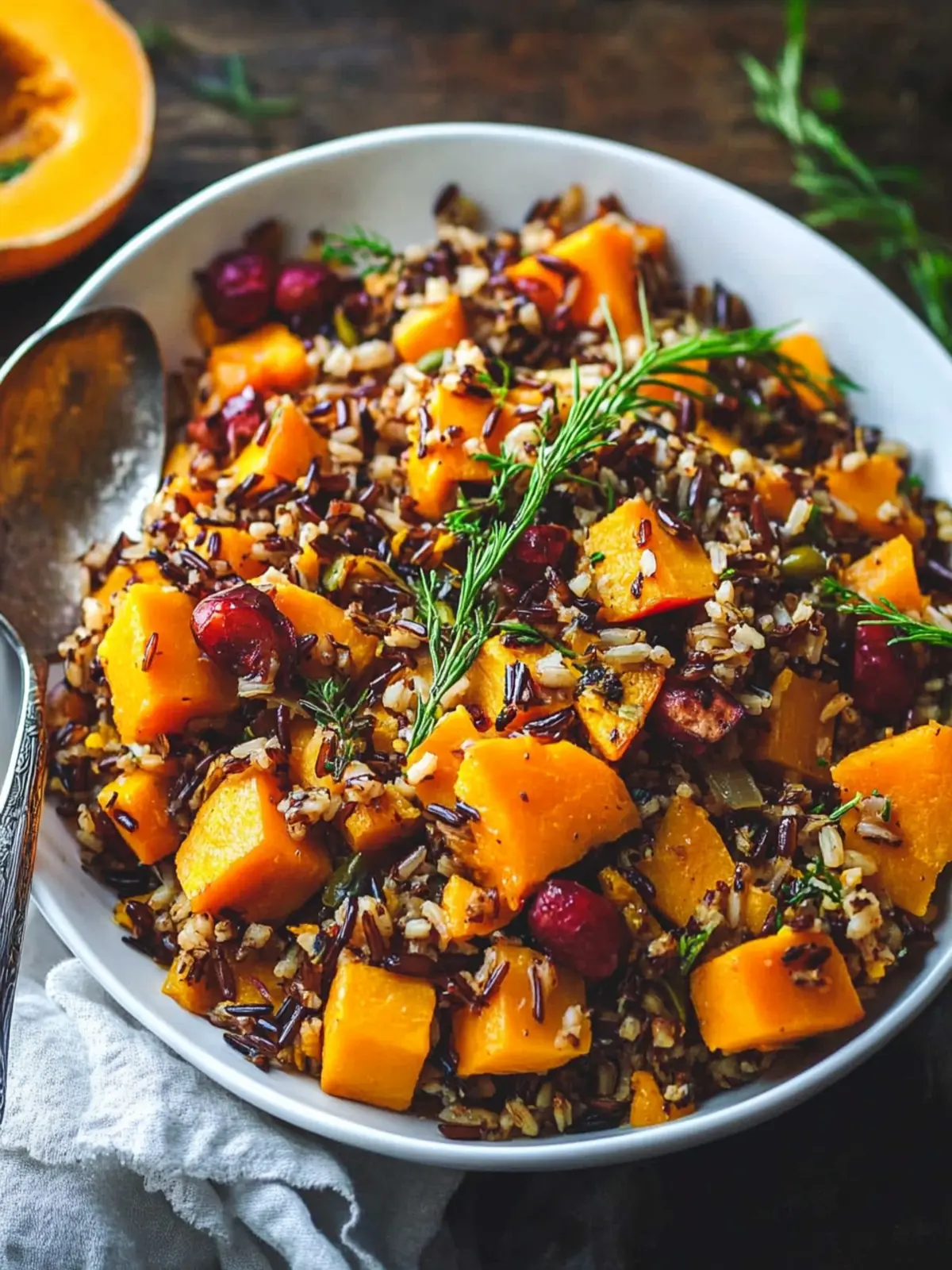 Butternut Squash Wild Rice Pilaf