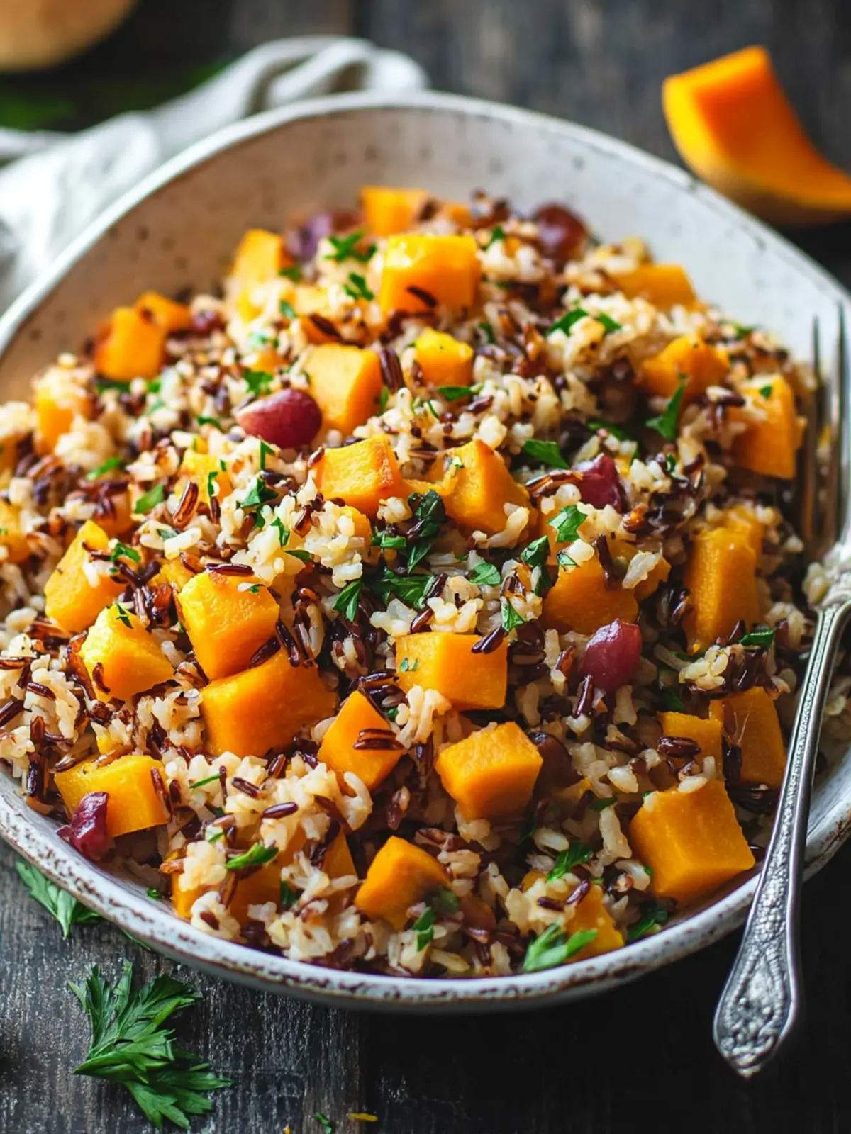 Butternut Squash Wild Rice Pilaf