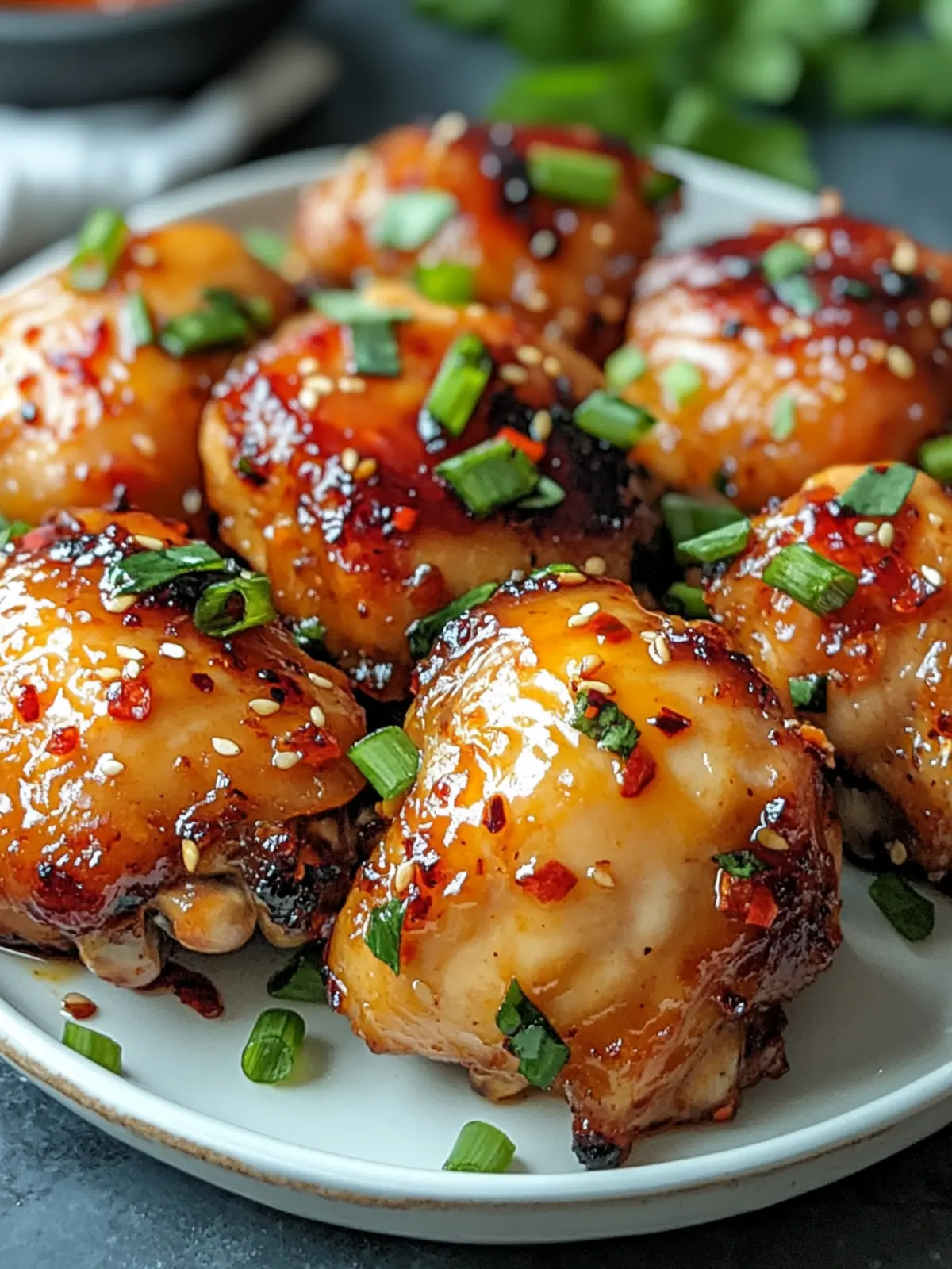 Sweet Chili Glazed Thai Boneless Chicken Thigh