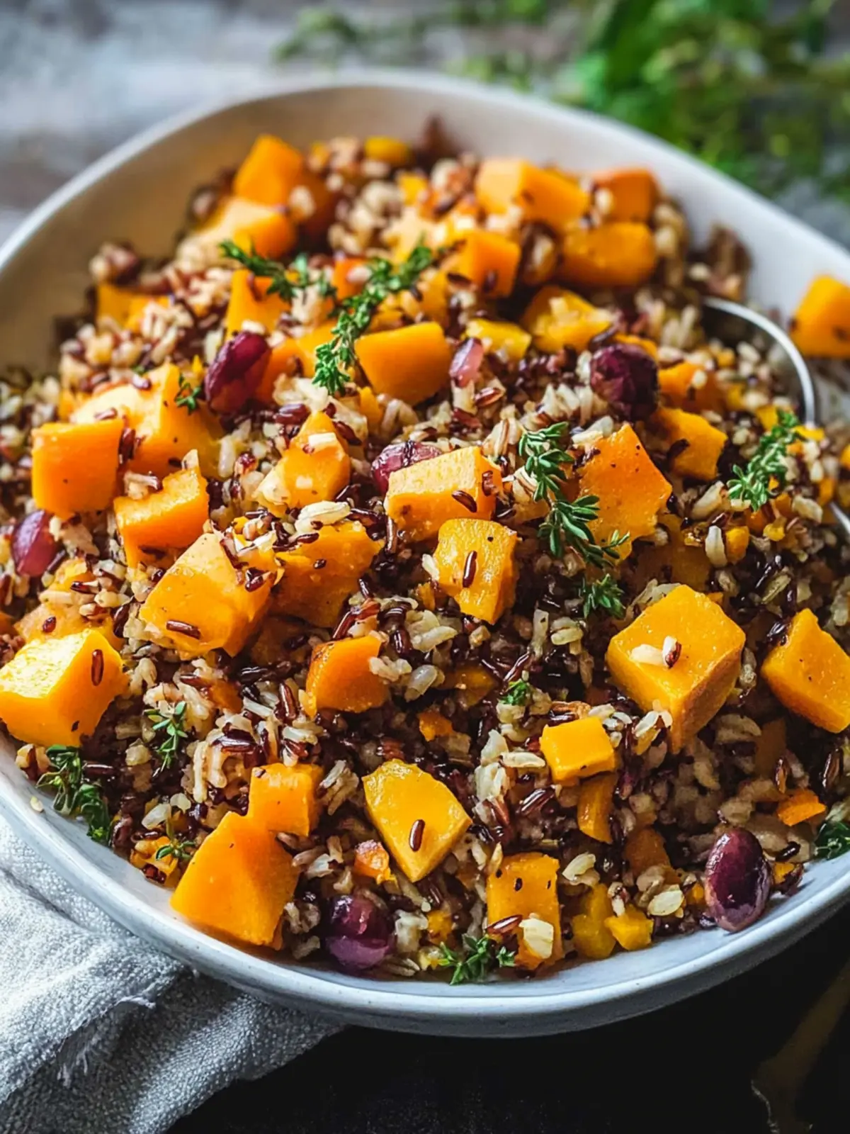 Butternut Squash Wild Rice Pilaf