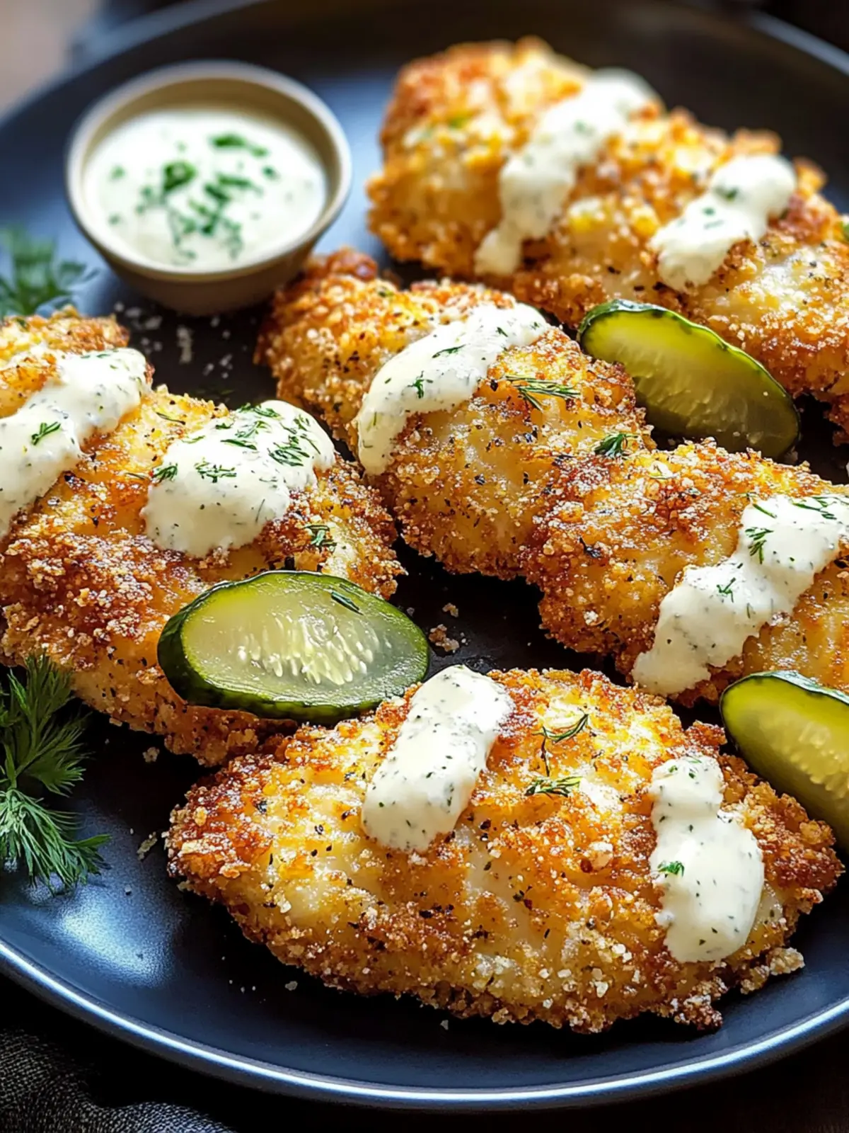 Crispy Dill Pickle Parmesan Chicken
