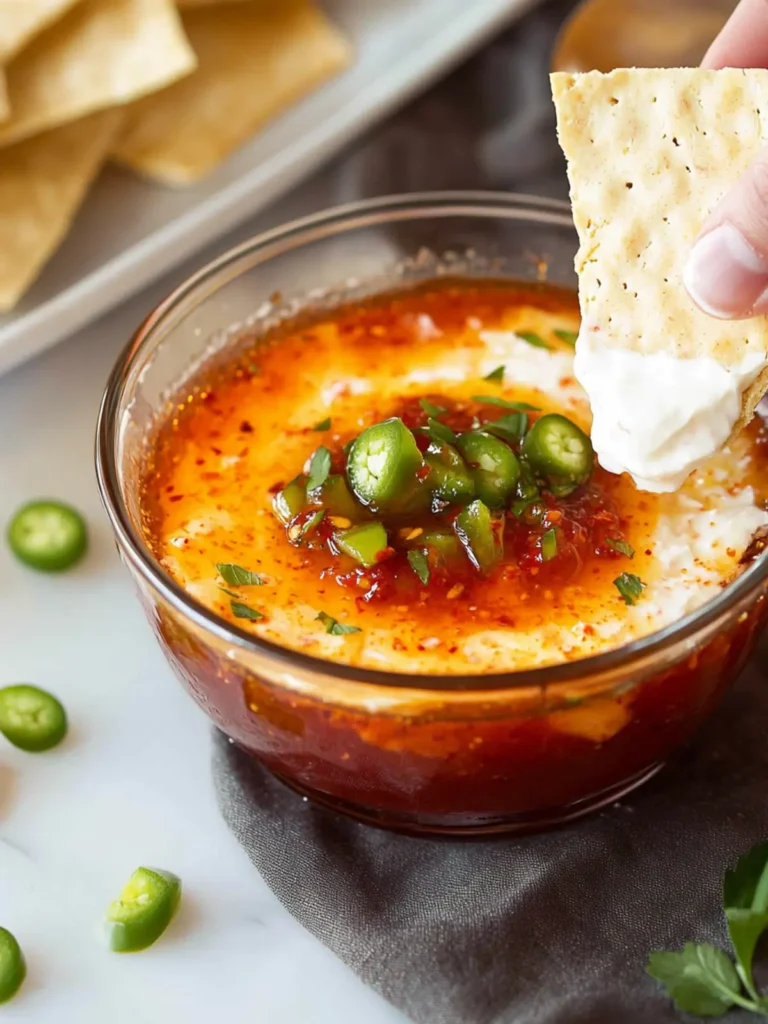 No-Cook Hot Pepper Jelly Dip with Cream Cheese