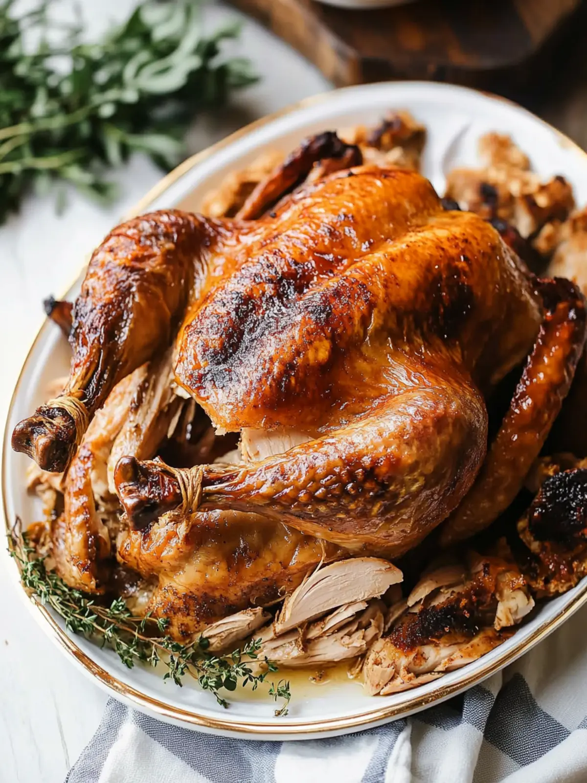 Perfect Roast Turkey Using Cheesecloth