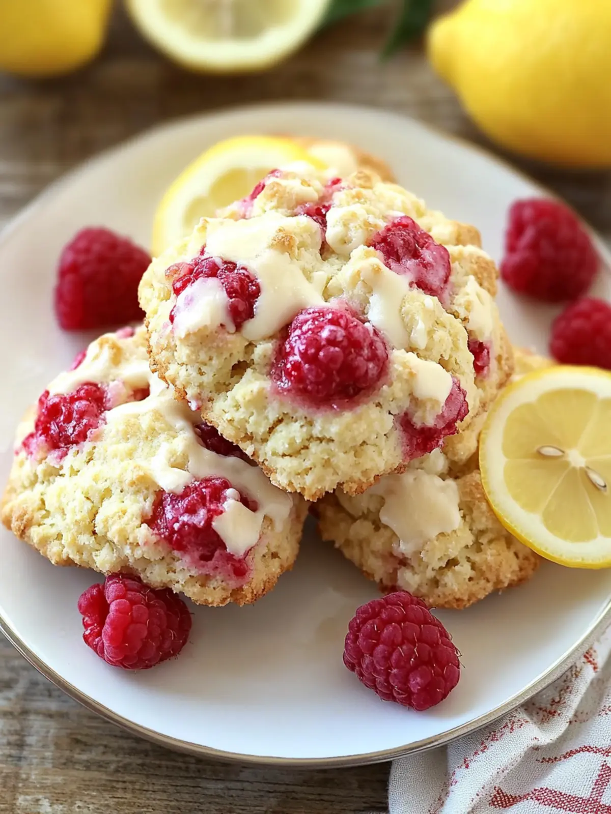 Lemon Raspberry Scones {Easy Recipe!}