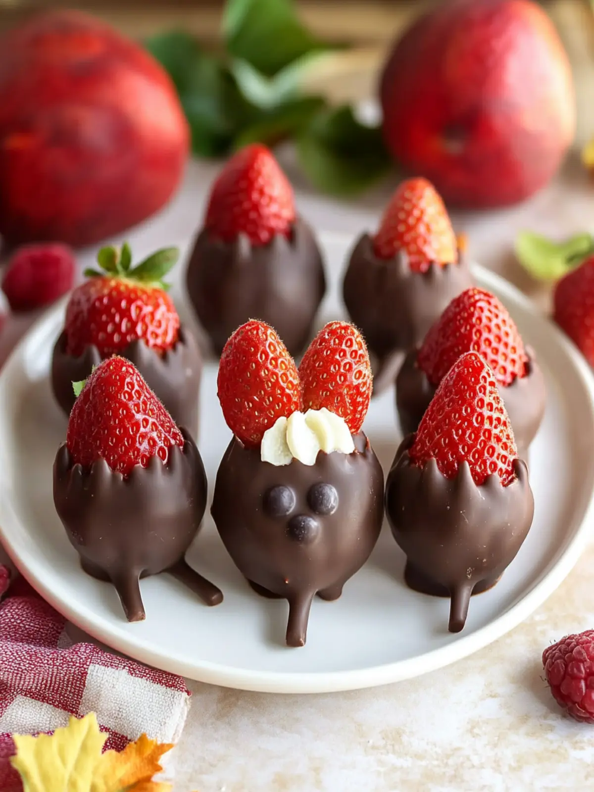 Cute and easy turkey chocolate covered strawberries