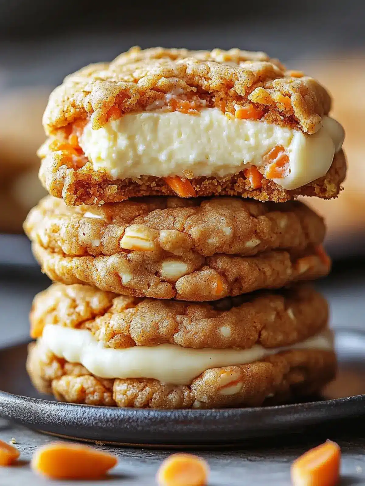 Carrot Cake Cheesecake Cookies
