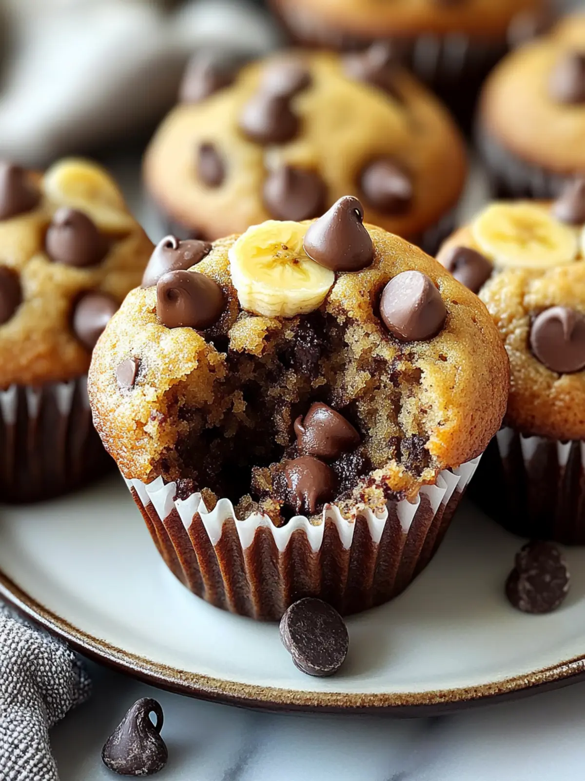 Banana Chocolate Chip Muffins