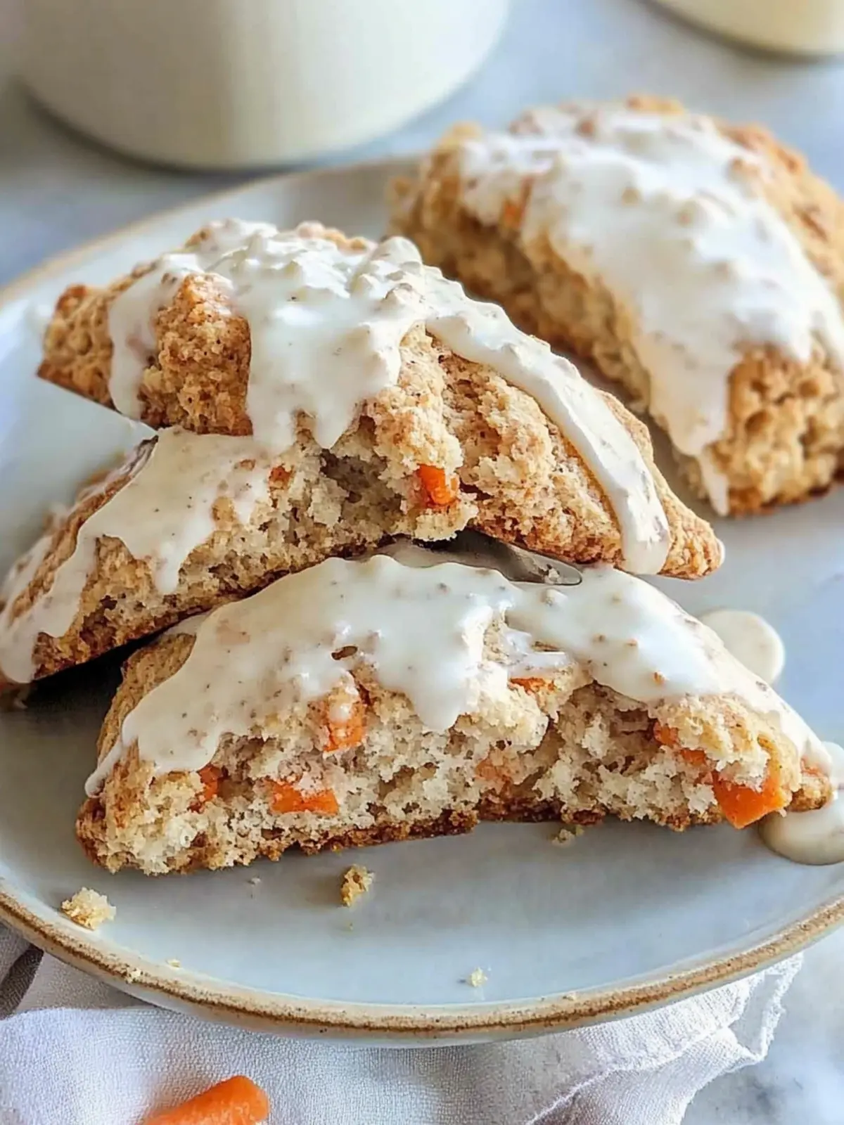 Carrot Cake Scones Recipe {Quick & Easy!}
