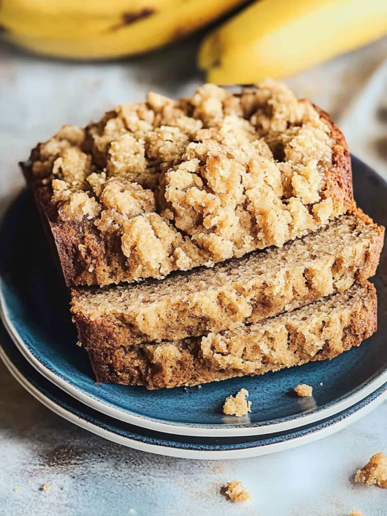 Banana Bread with Streusel Topping