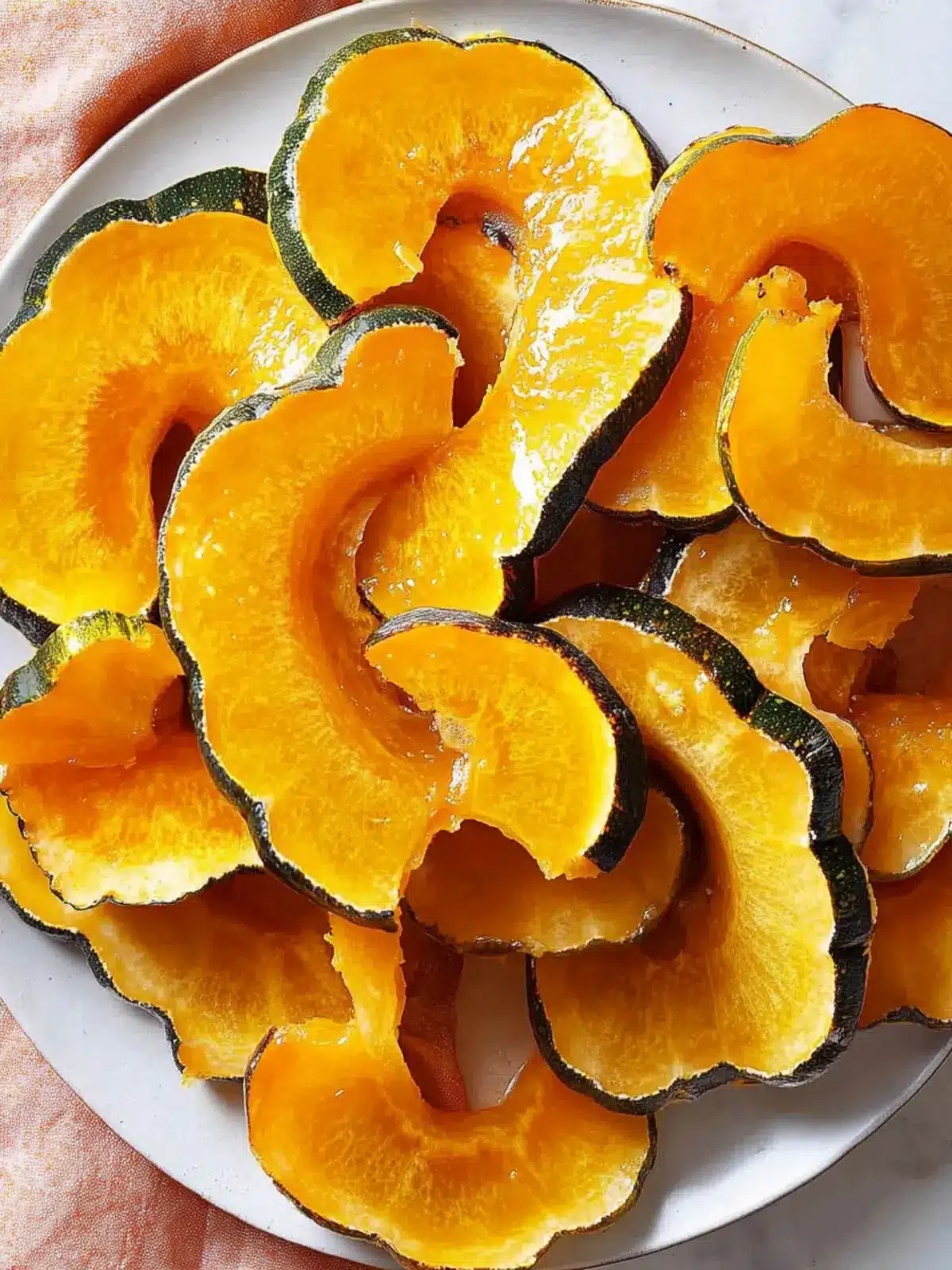 Candied Acorn Squash Slices