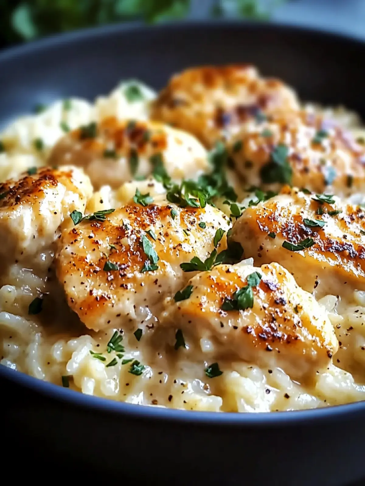 Creamy Parmesan Chicken & Rice