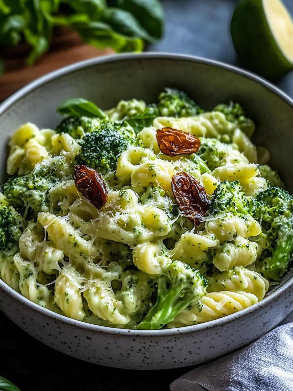 Smashed Broccoli Pasta