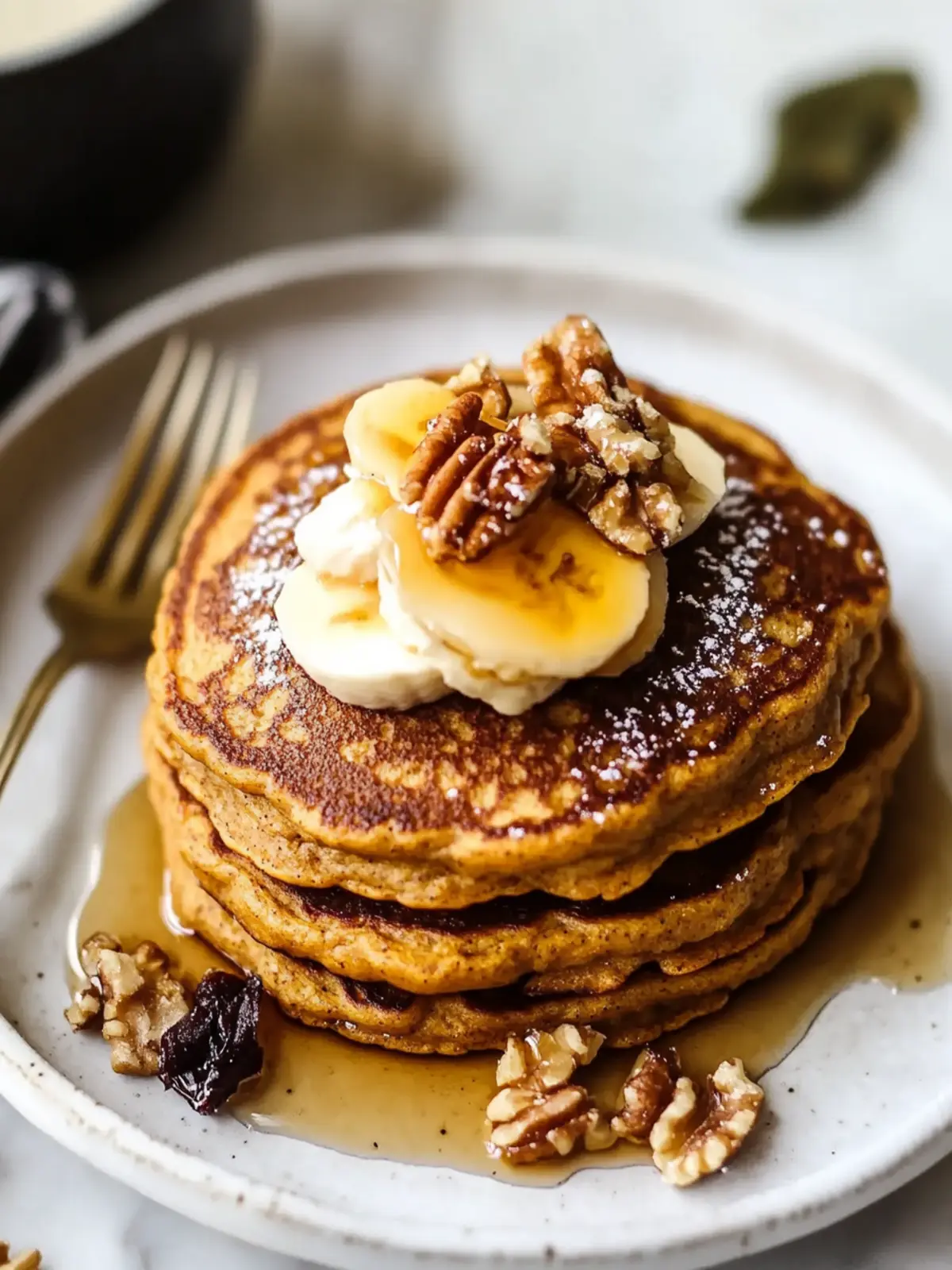 healthy pumpkin oatmeal pancakes