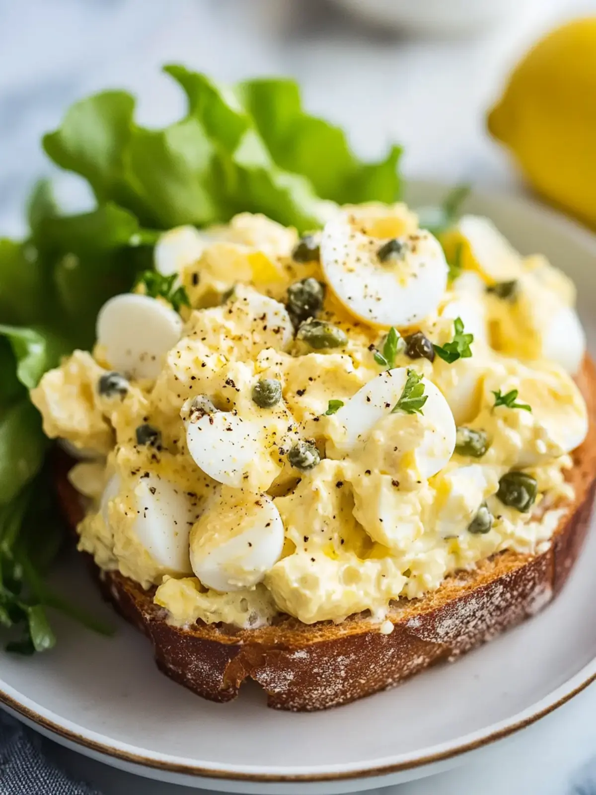 Lemon Caper Egg Salad Recipe