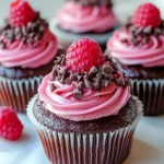 Raspberry Chocolate Lava Cupcakes