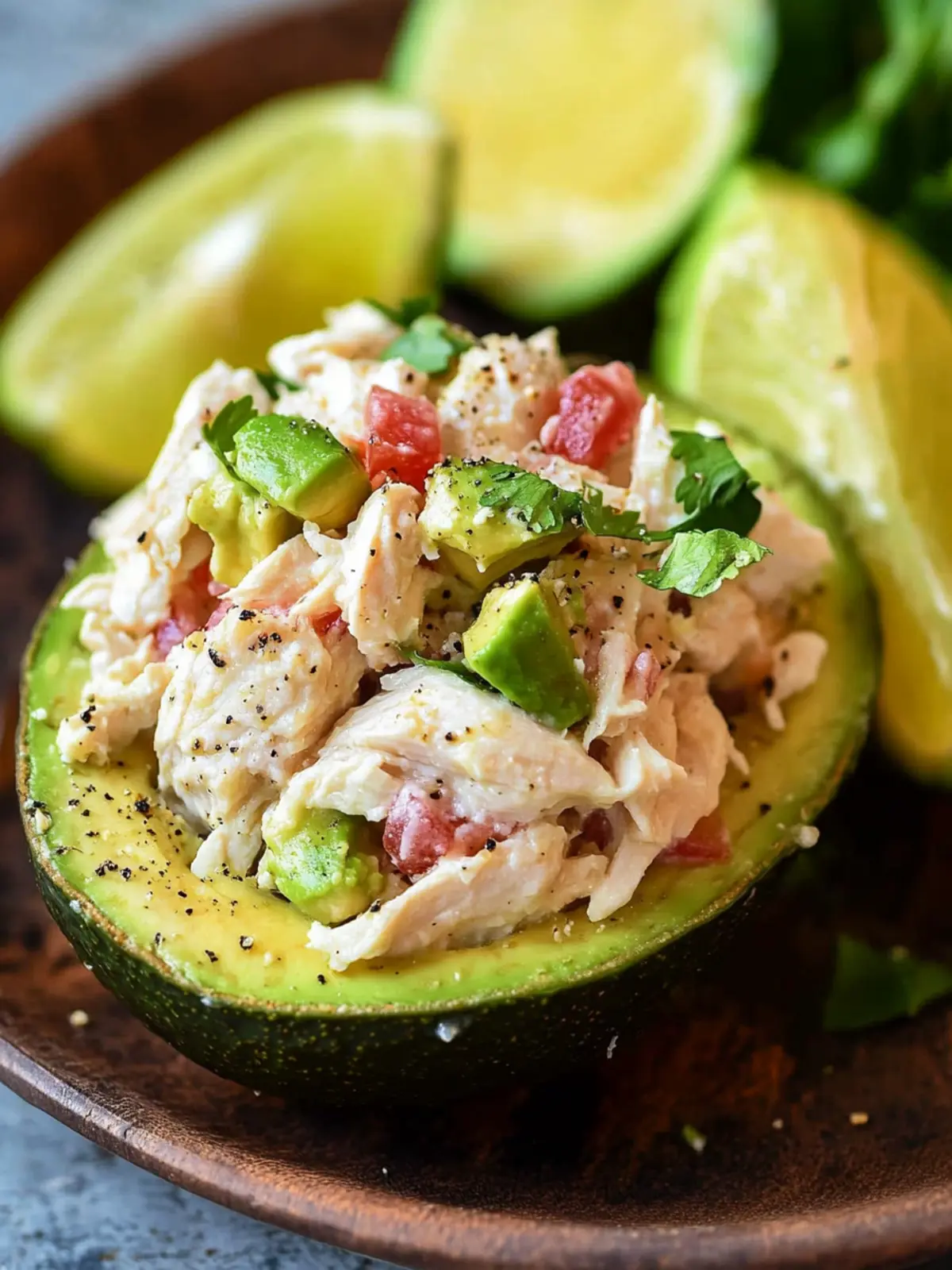 Chicken Salad Stuffed Avocado