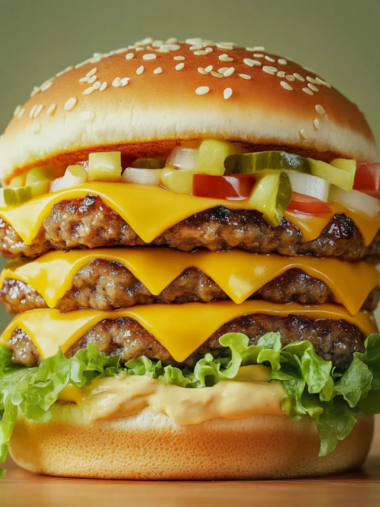 Homemade Big Mac with Special Sauce