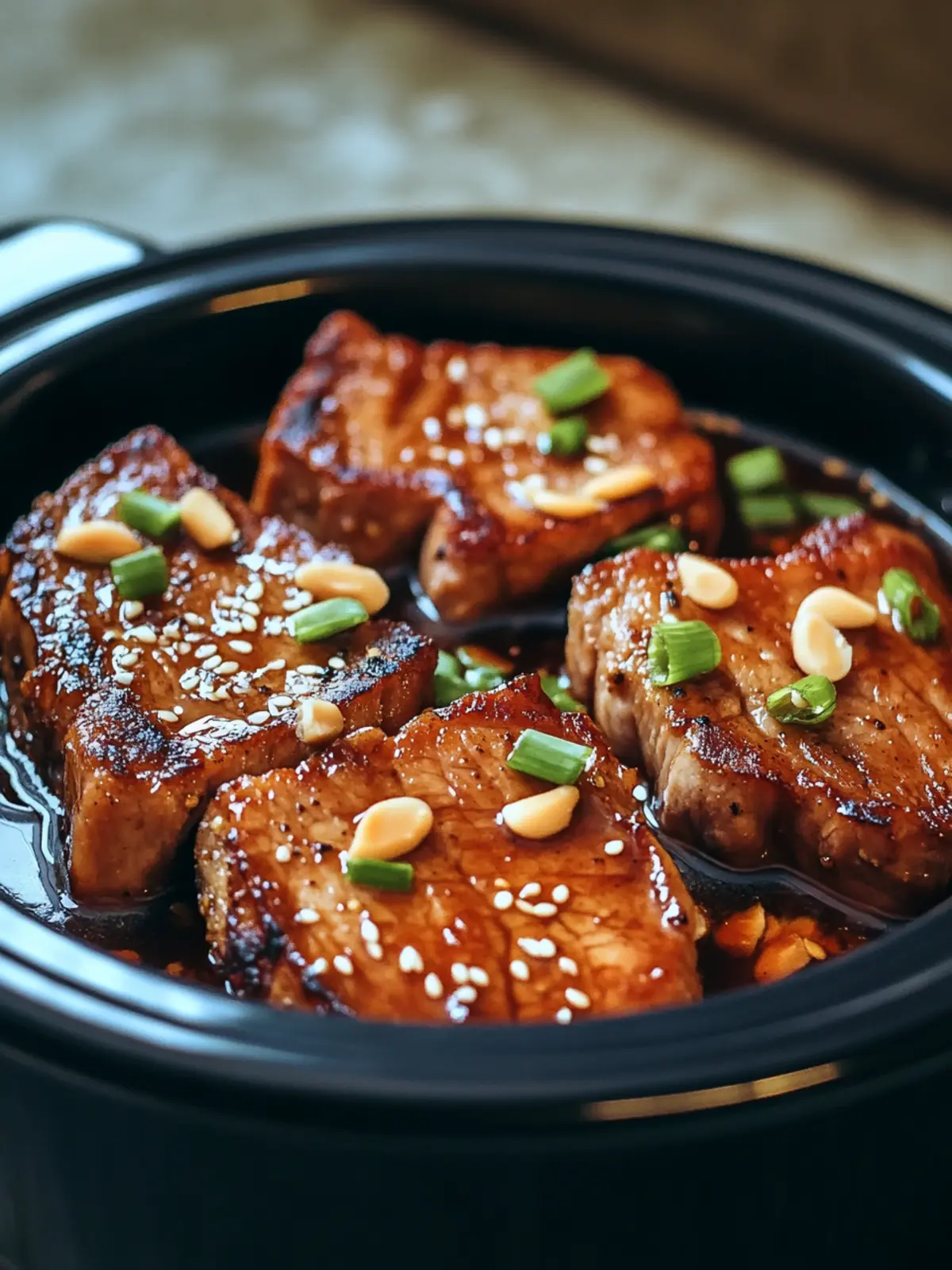 Crockpot Teriyaki Pork Chops