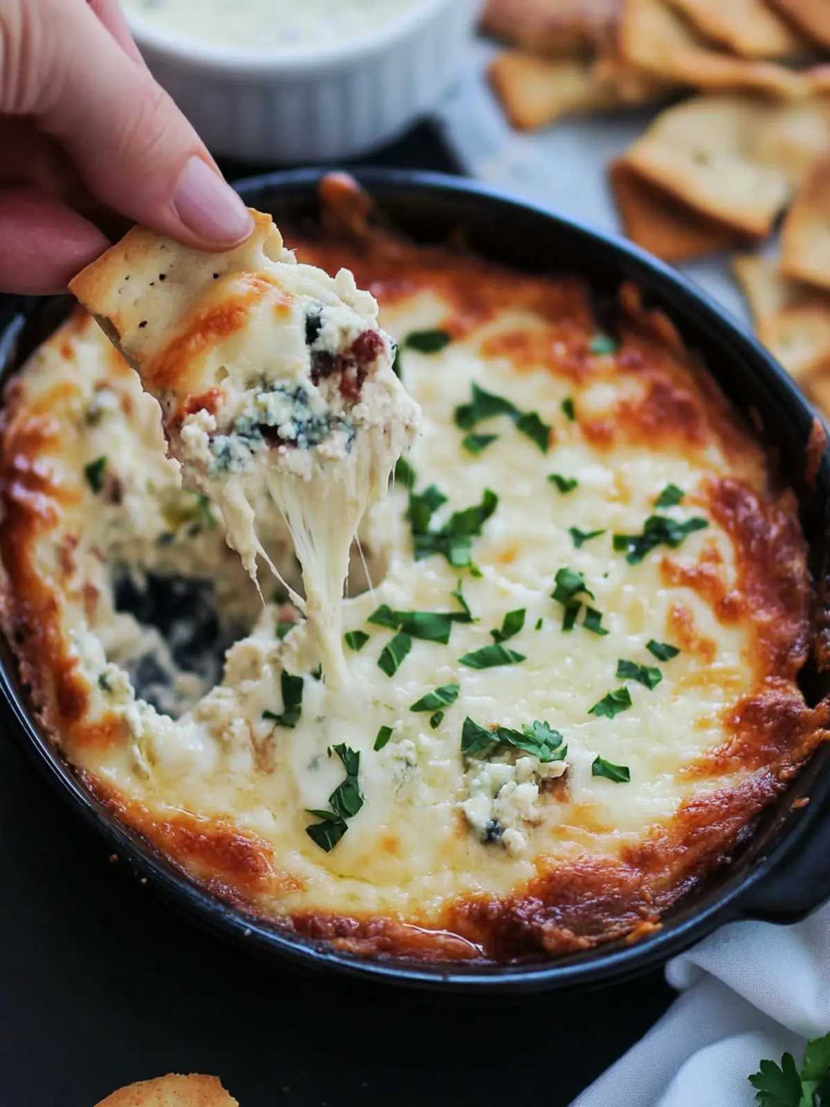 Mouthwatering Baked Blue Cheese Dip Recipe for Game Day Fun 5 Baked Blue Cheese Dip Recipe