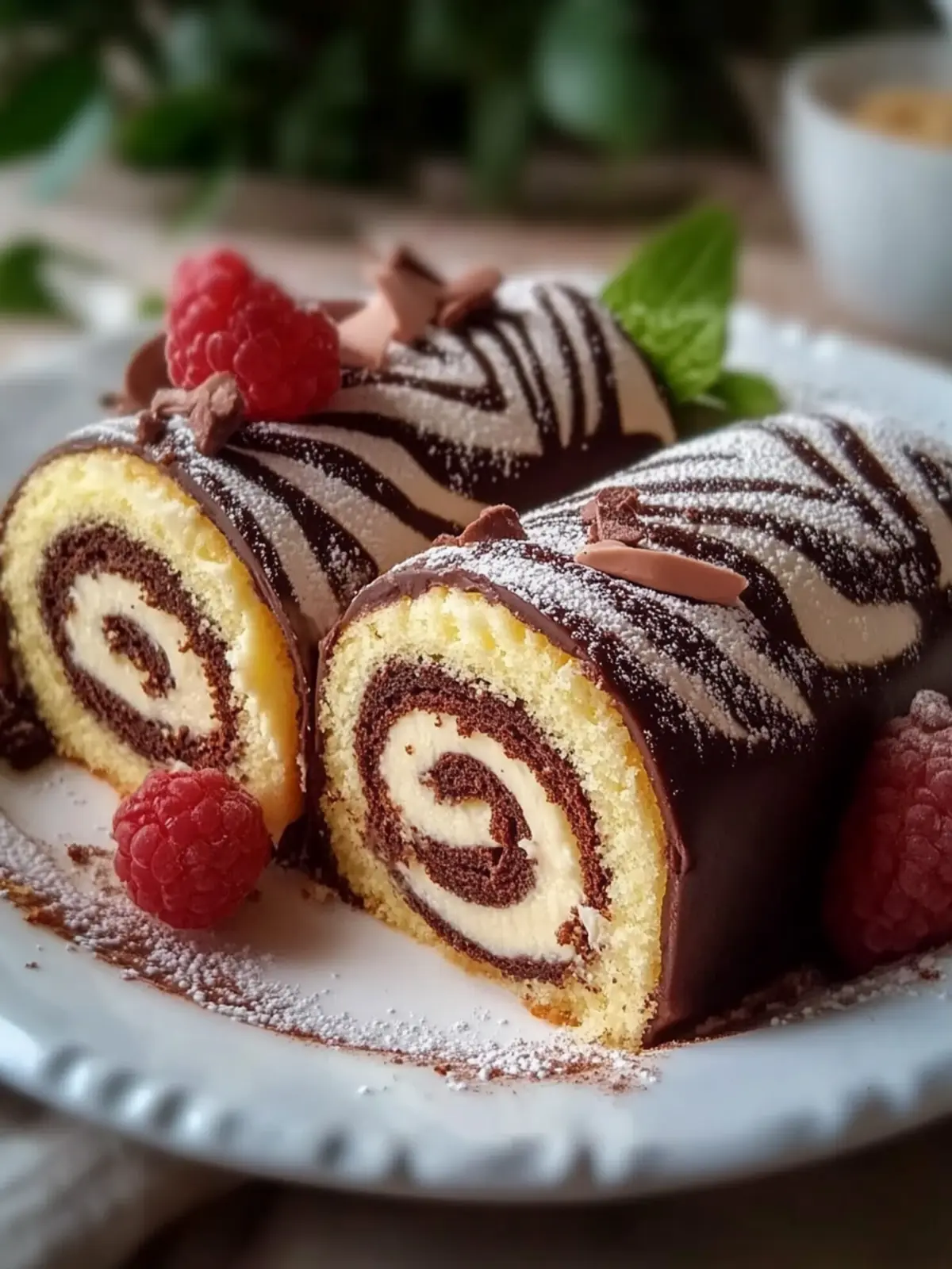Tempting Zebra Cake Rolls Recipe