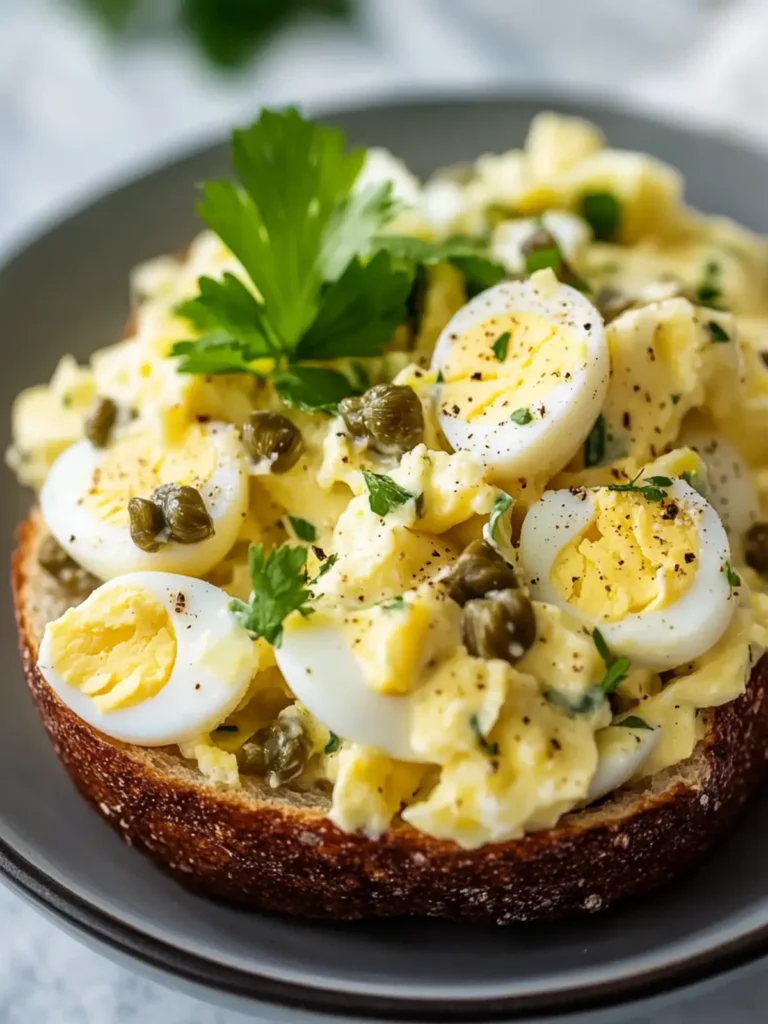 Lemon Caper Egg Salad Recipe