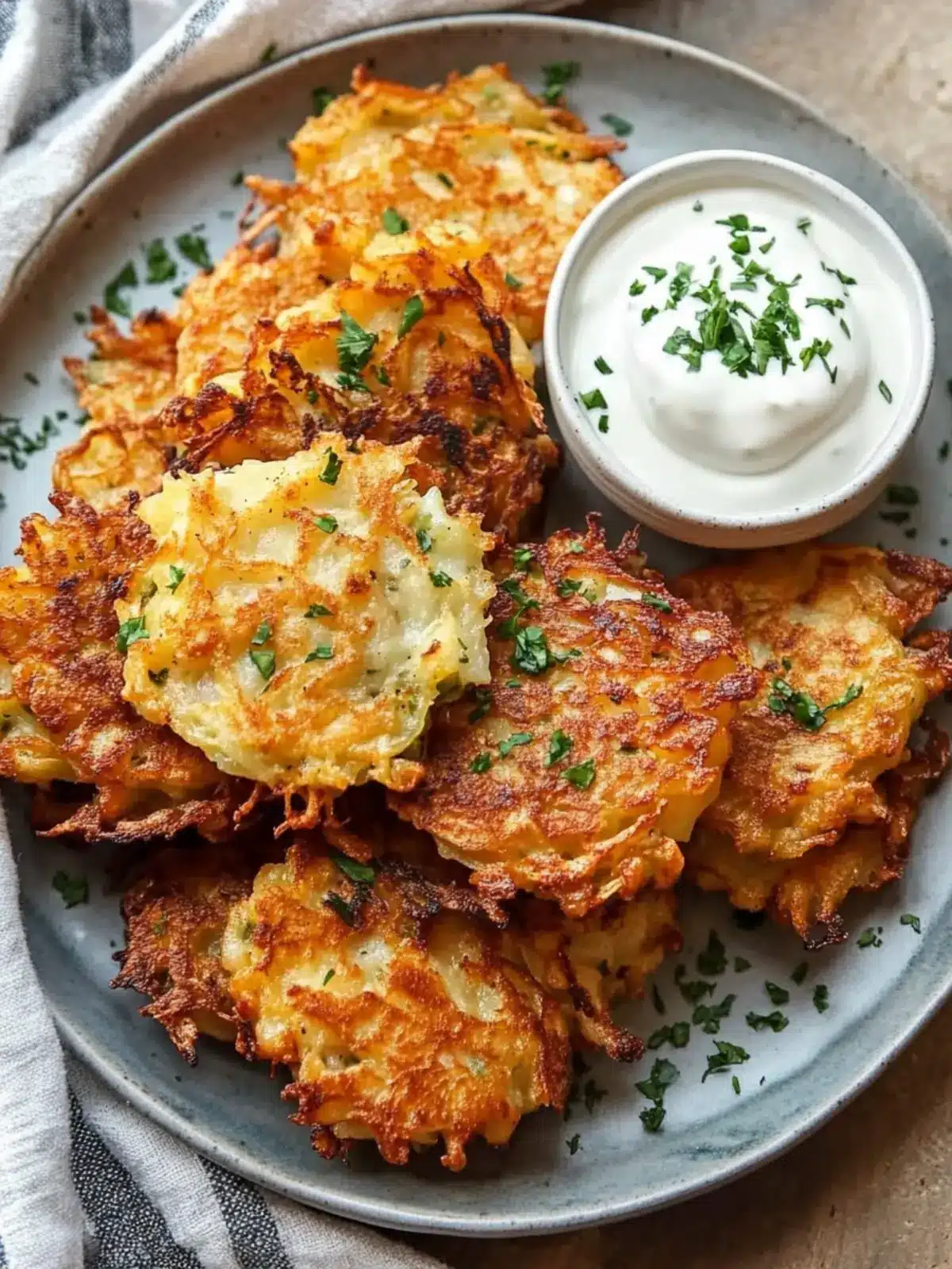 Light & Crispy Potato Latkes Perfect for Your Home Feast 2 Light & Crispy Potato Latkes!