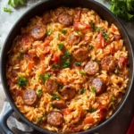 One Pot Italian Sausage and Rice