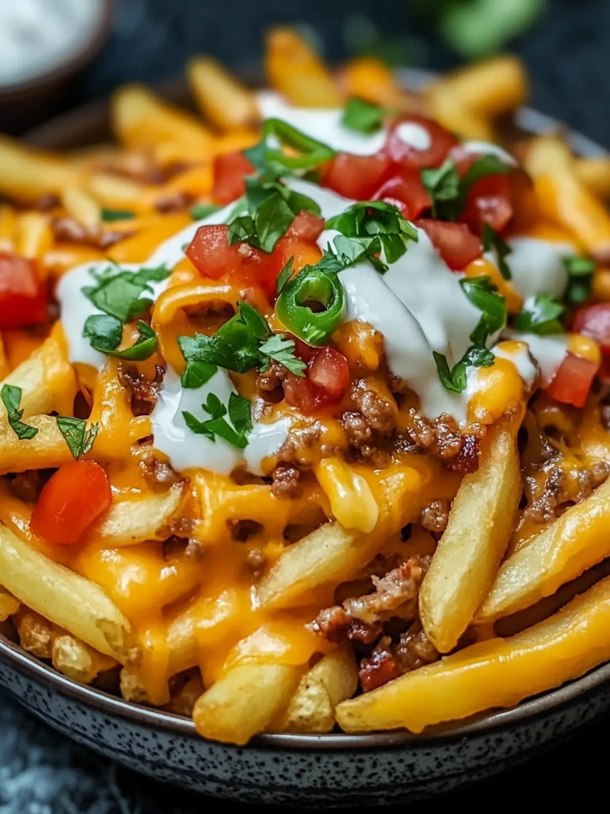Loaded Nacho Fries with Melty Cheese