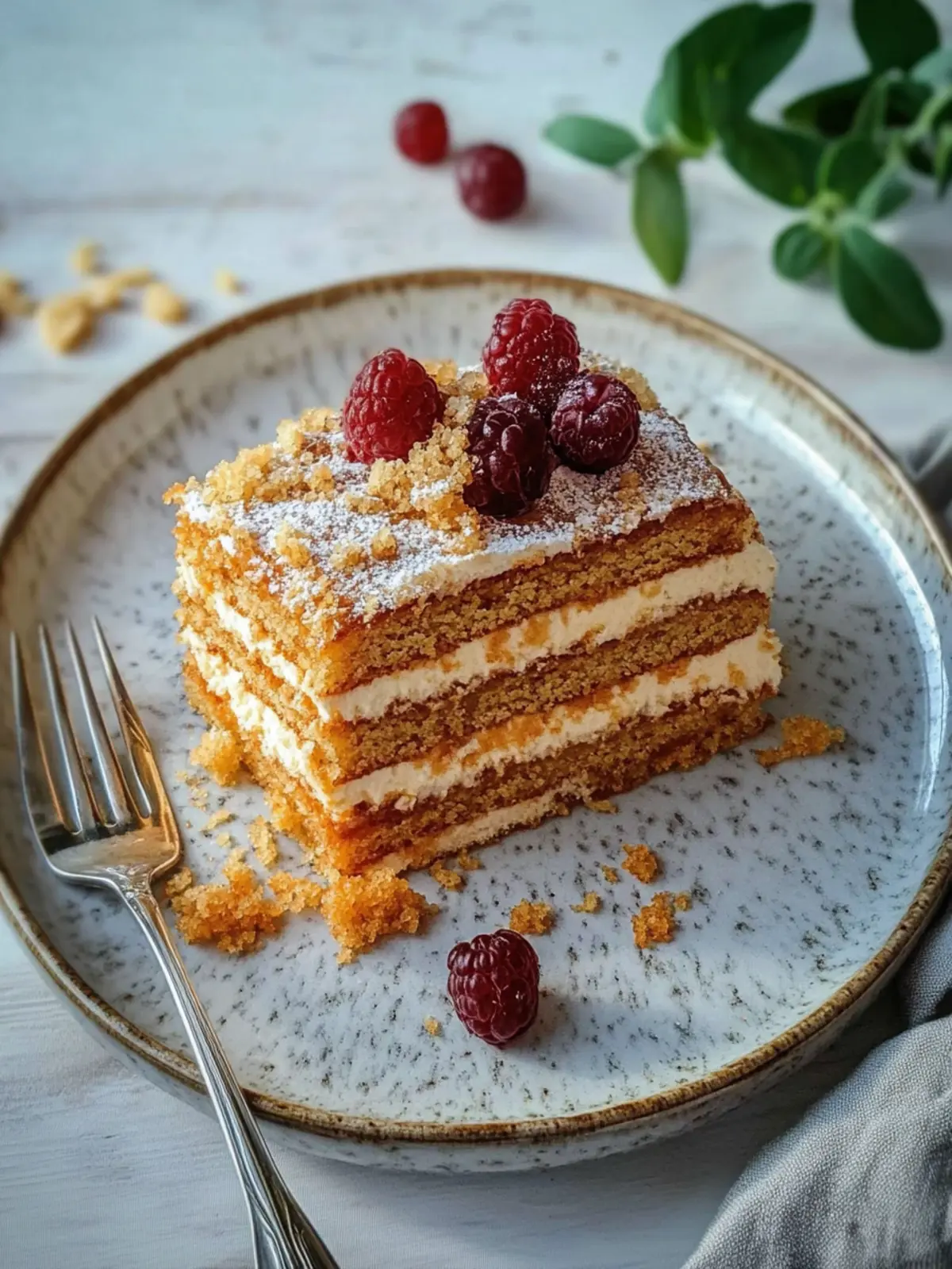 Russian Honey Cake (Easy Medovik Recipe)