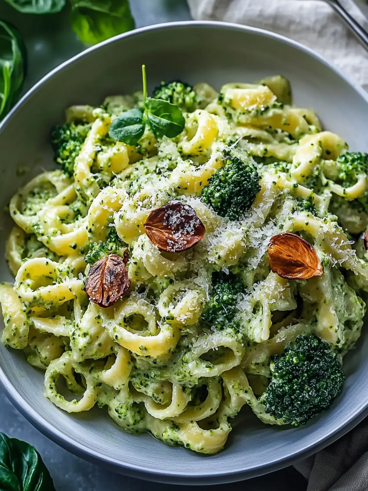 Smashed Broccoli Pasta