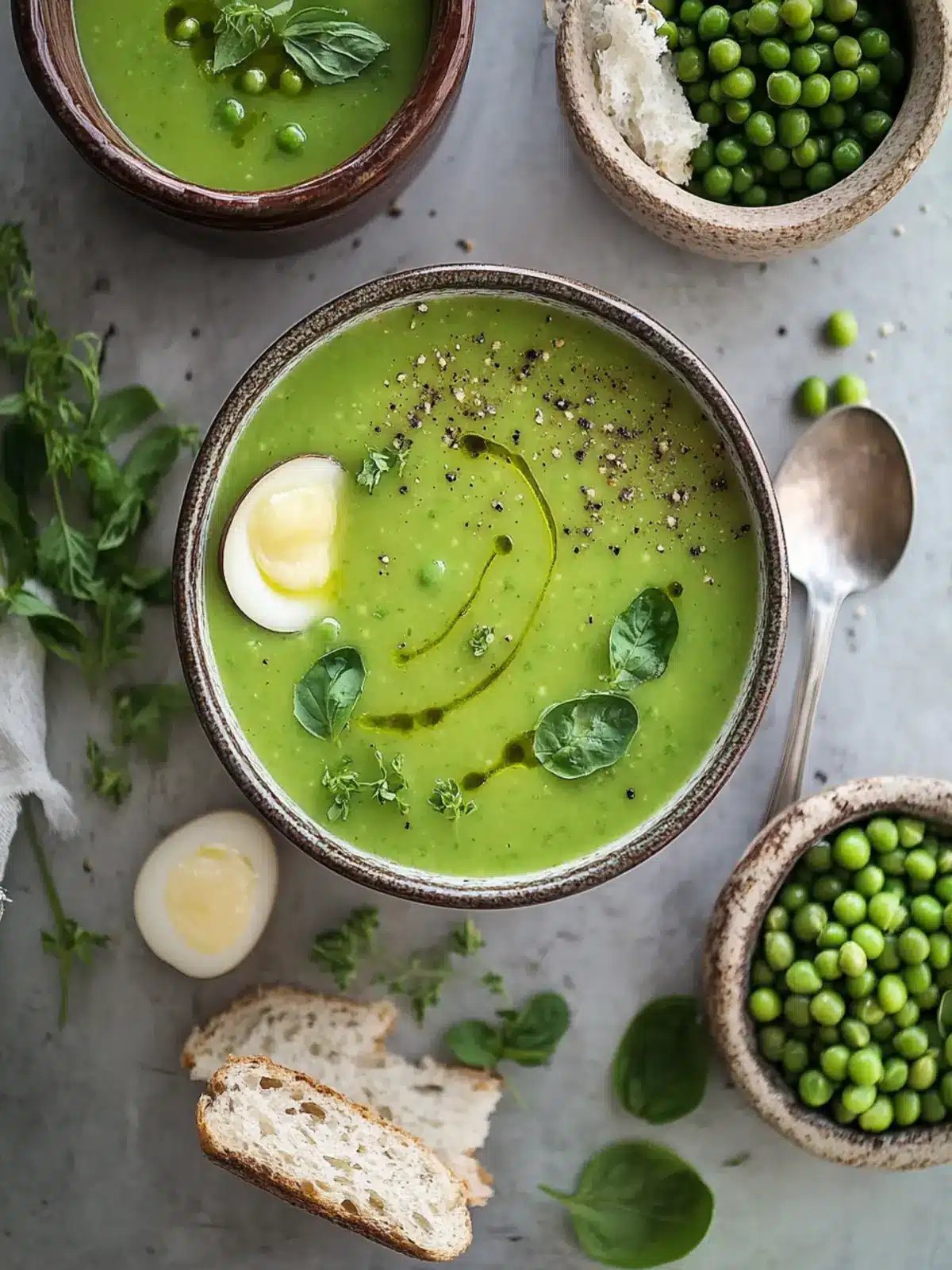 Creamy Fresh Pea Soup that Brightens Your Day 5 FRESH PEA SOUP