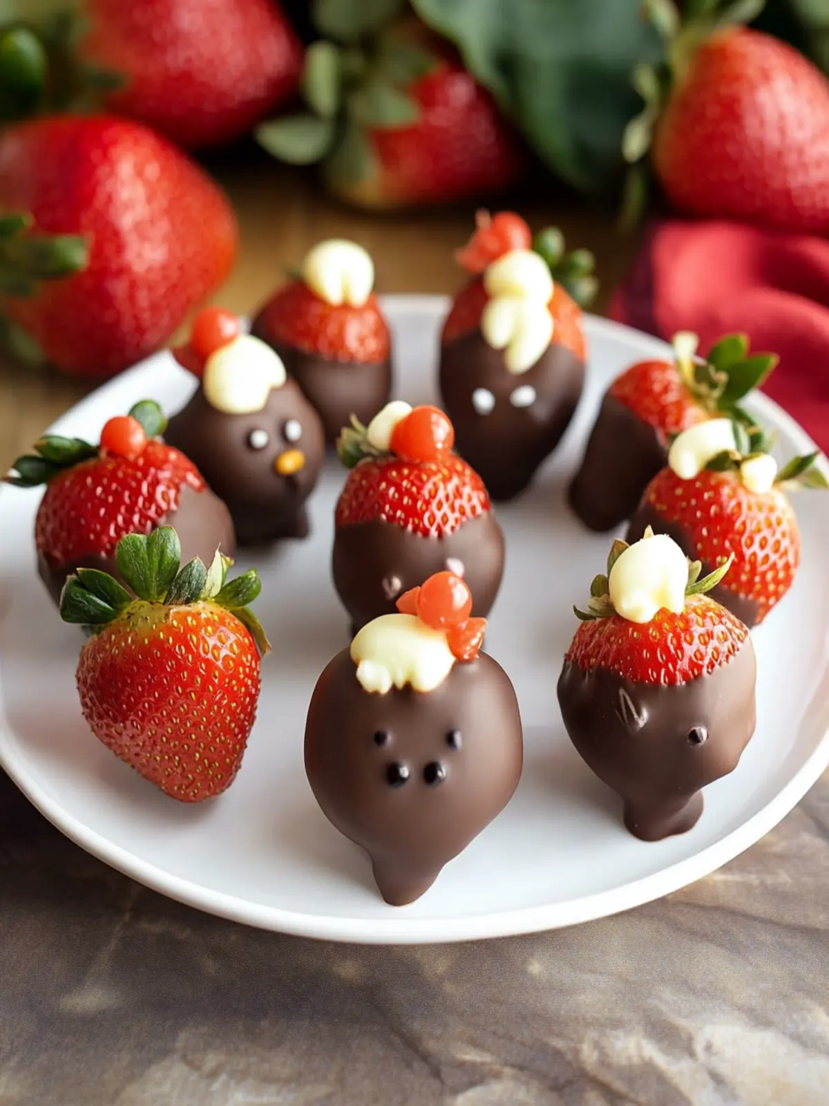 Cute and easy turkey chocolate covered strawberries