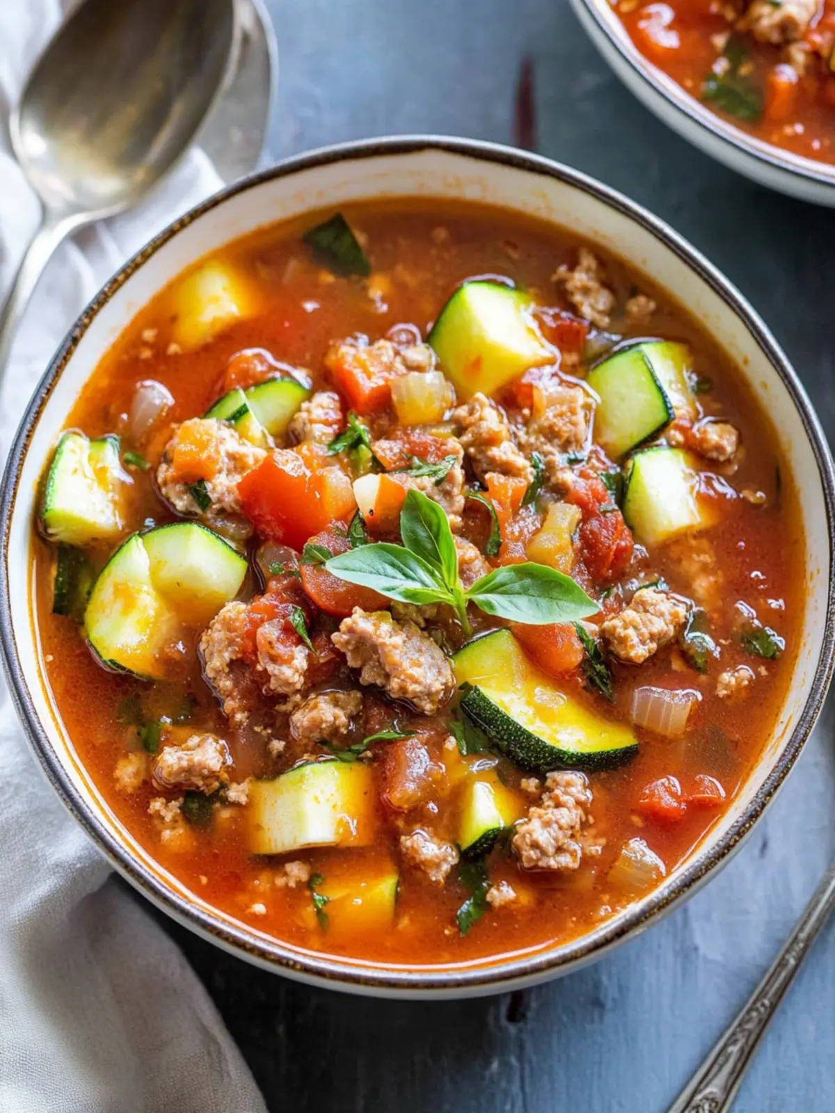 Wholesome Healthy Zucchini Tomato Italian Sausage Soup Delight 5 Healthy Zucchini Tomato Italian Sausage Soup