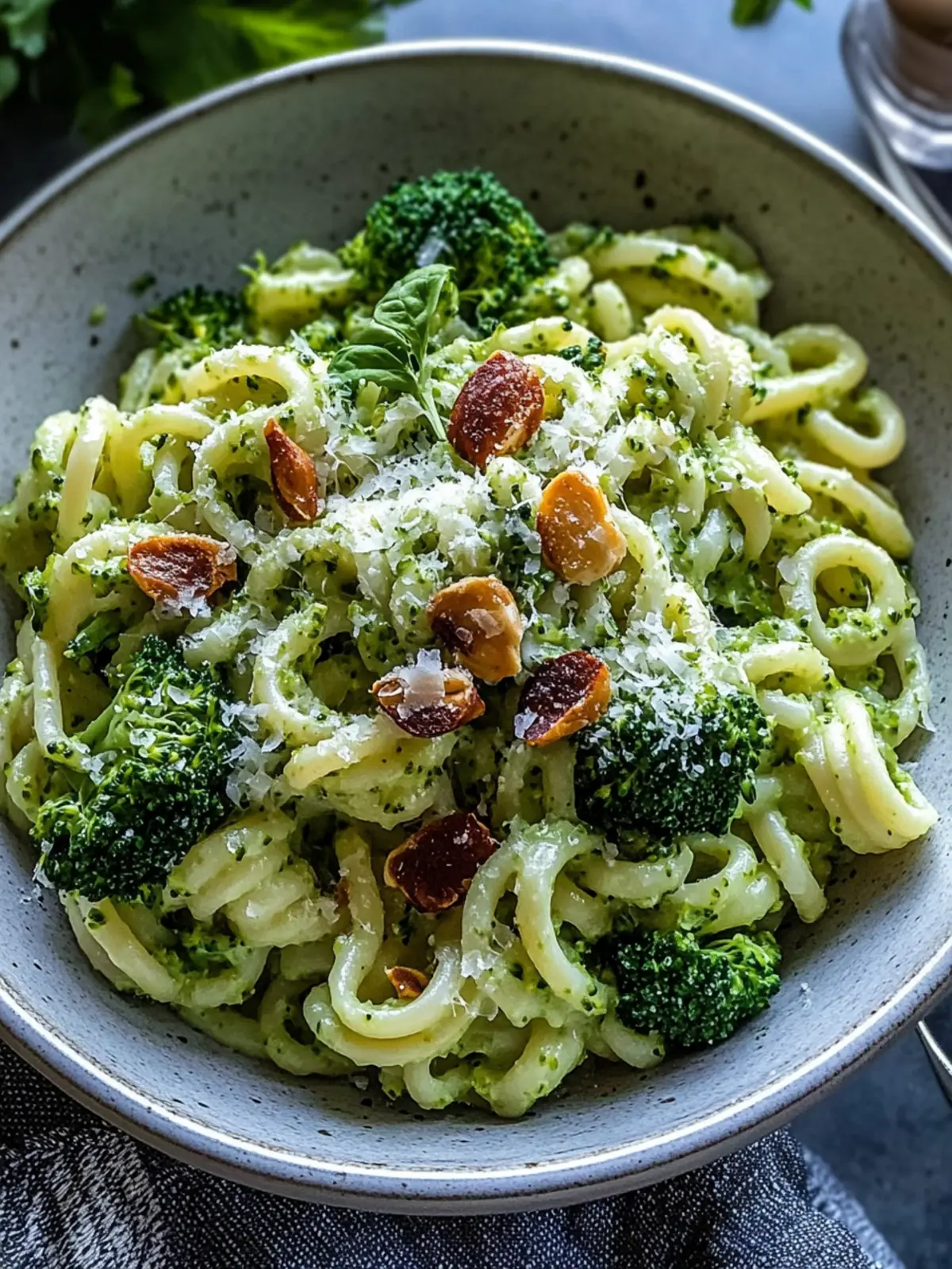 Smashed Broccoli Pasta