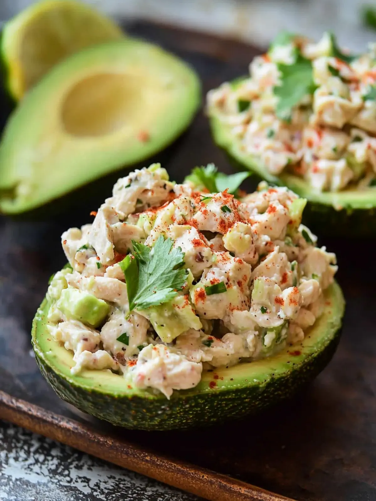 Chicken Salad Stuffed Avocado