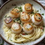 Sea Scallops with Angel Hair Pasta
