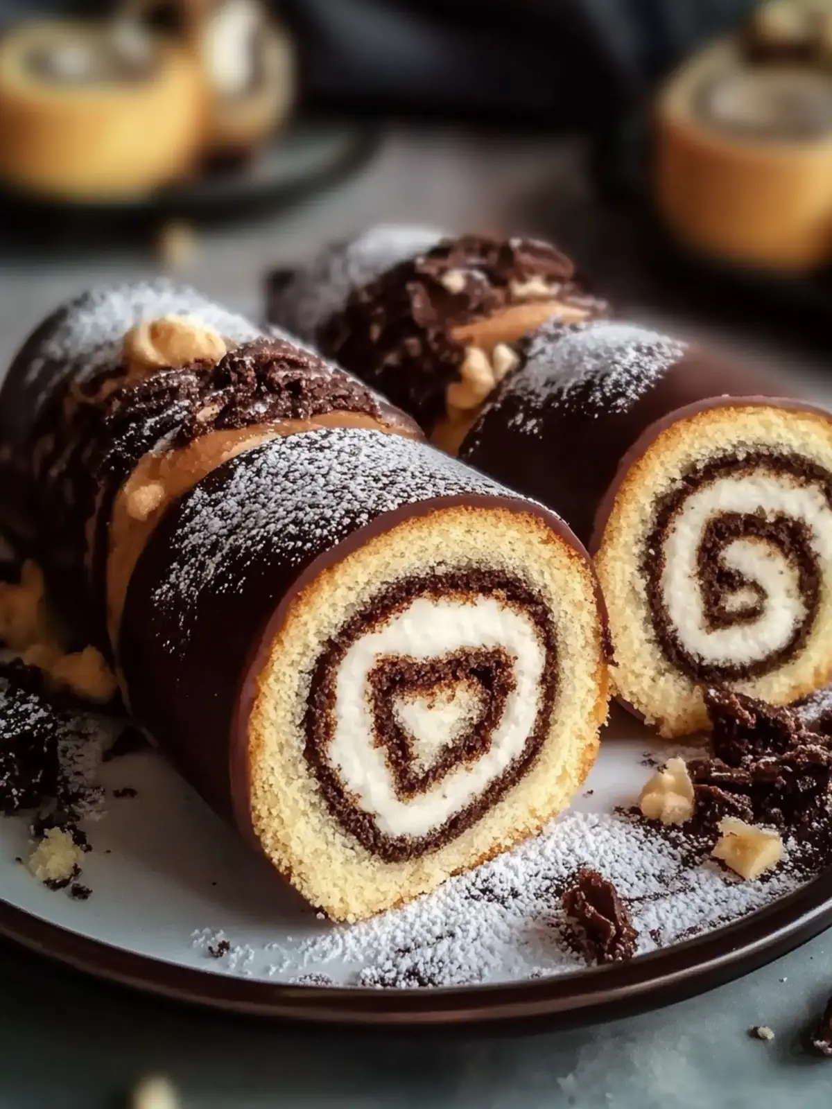Tempting Zebra Cake Rolls Recipe