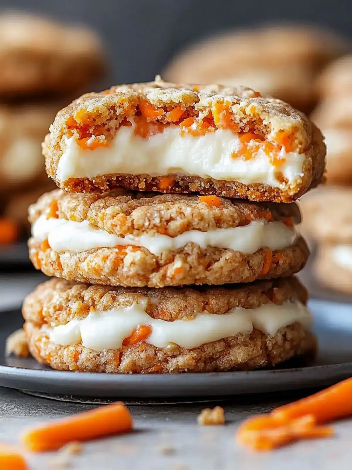 Carrot Cake Cheesecake Cookies