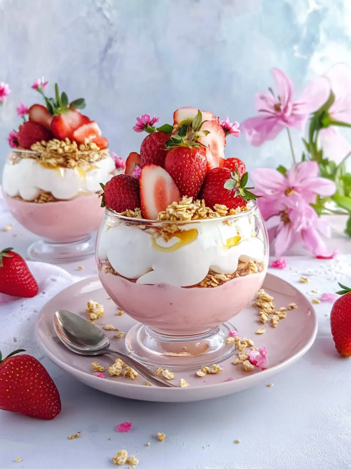 Delicious Strawberry Yogurt Easter Parfaits You’ll Love 2 Strawberry Yogurt Easter Parfaits