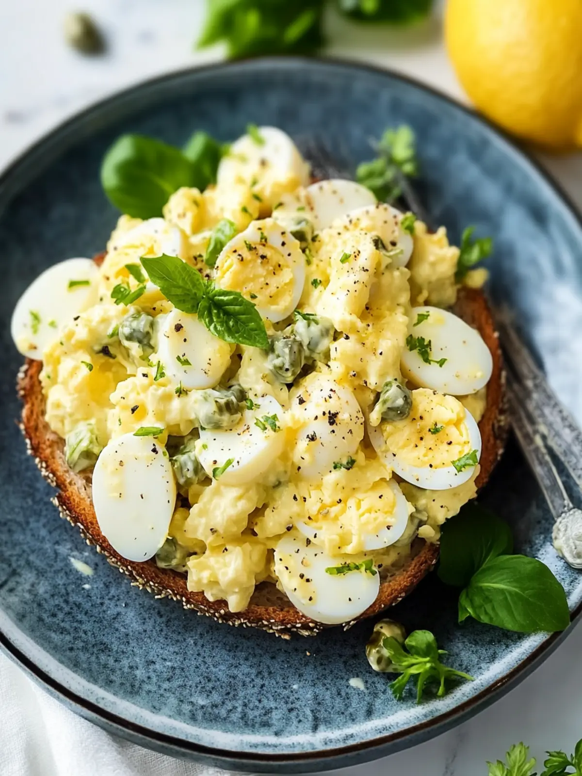 Lemon Caper Egg Salad Recipe