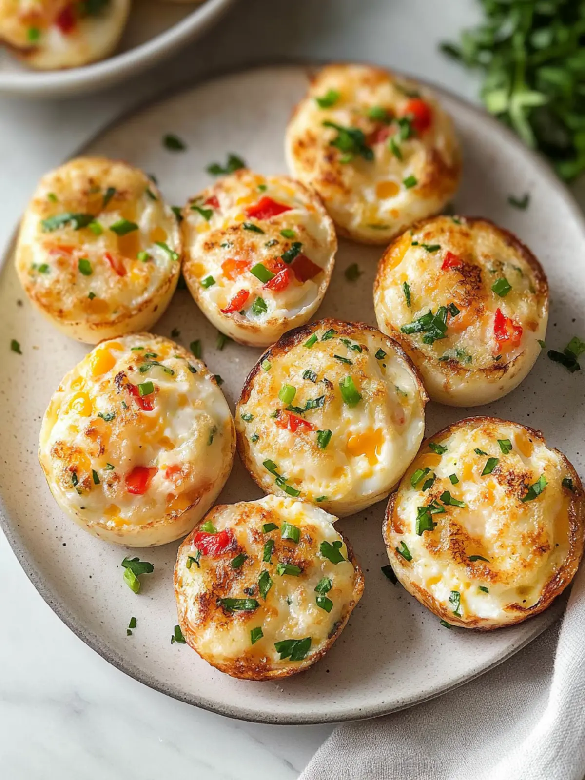 Egg White Bites with Red Pepper