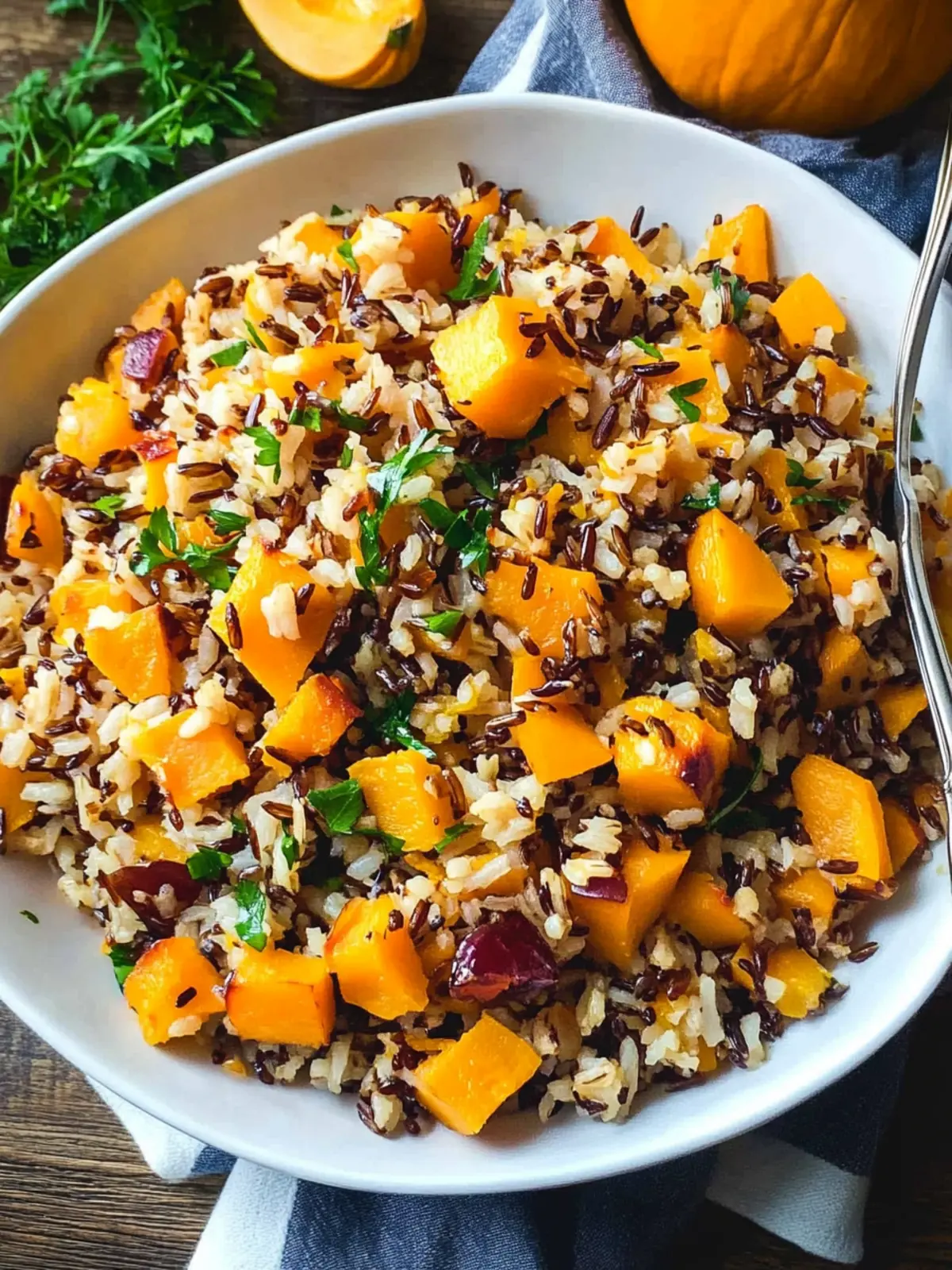 Butternut Squash Wild Rice Pilaf