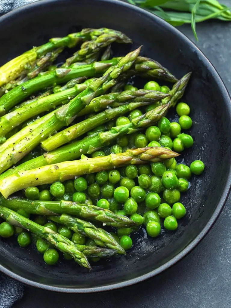 Sautéed Asparagus and Peas