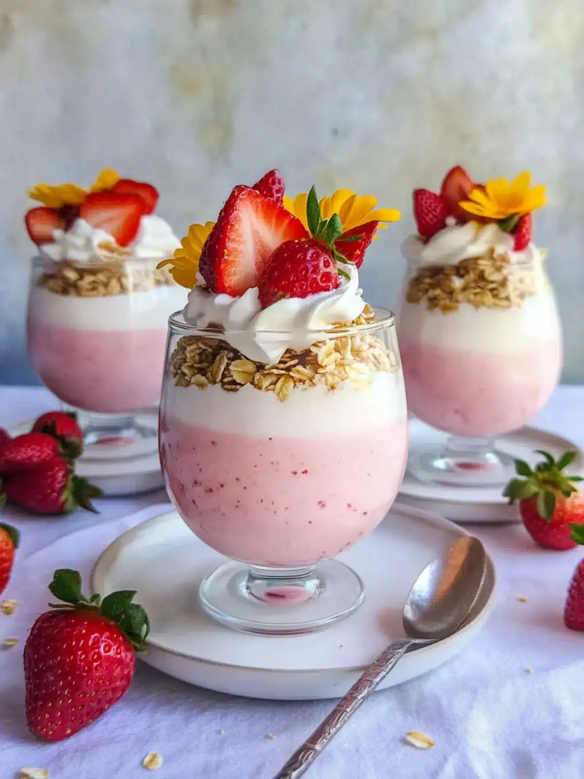 Delicious Strawberry Yogurt Easter Parfaits You’ll Love 4 Strawberry Yogurt Easter Parfaits