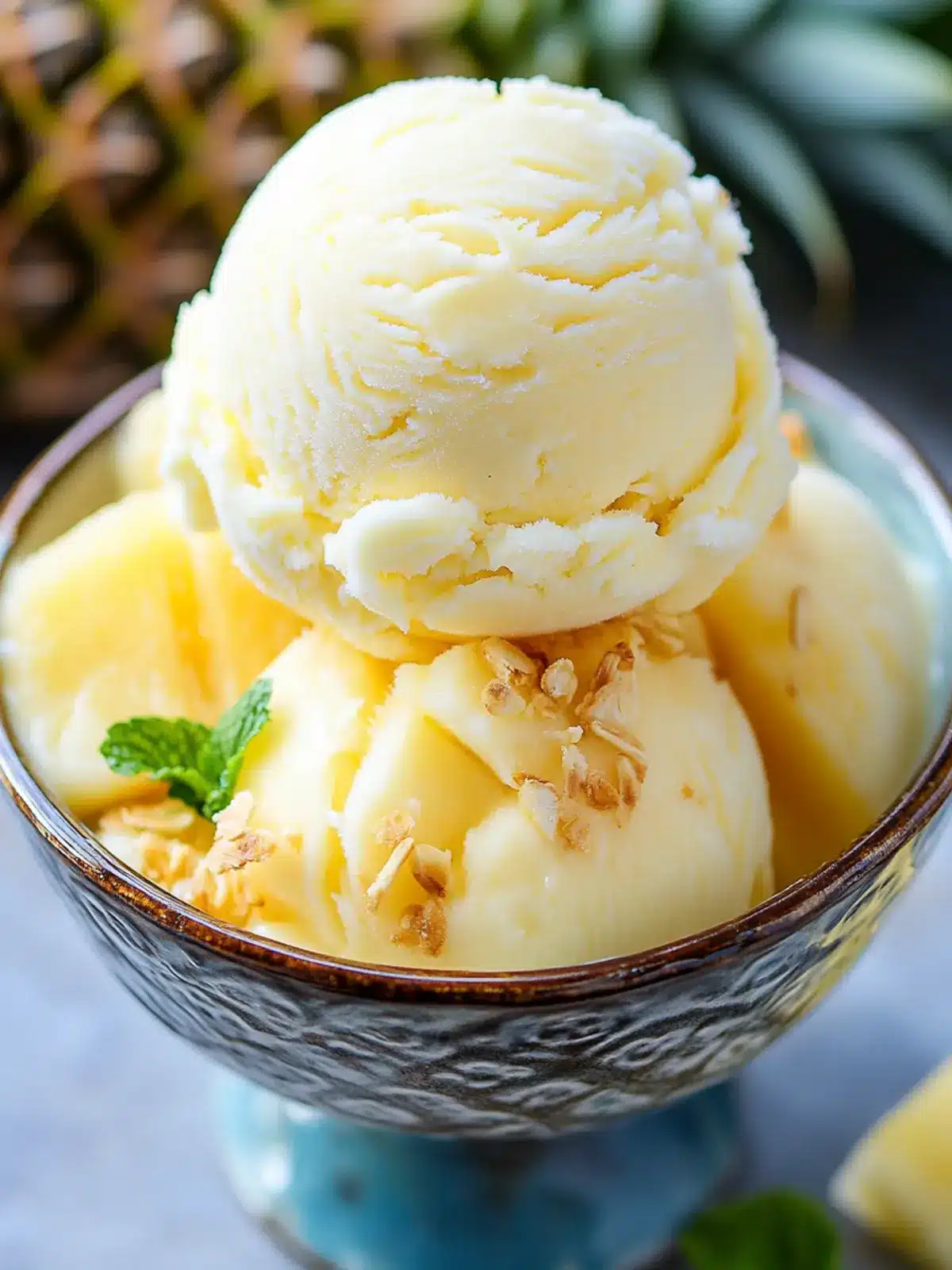 Cool Off with Pineapple Greek Frozen Yogurt Bliss 3 Pineapple Greek Frozen Yogurt